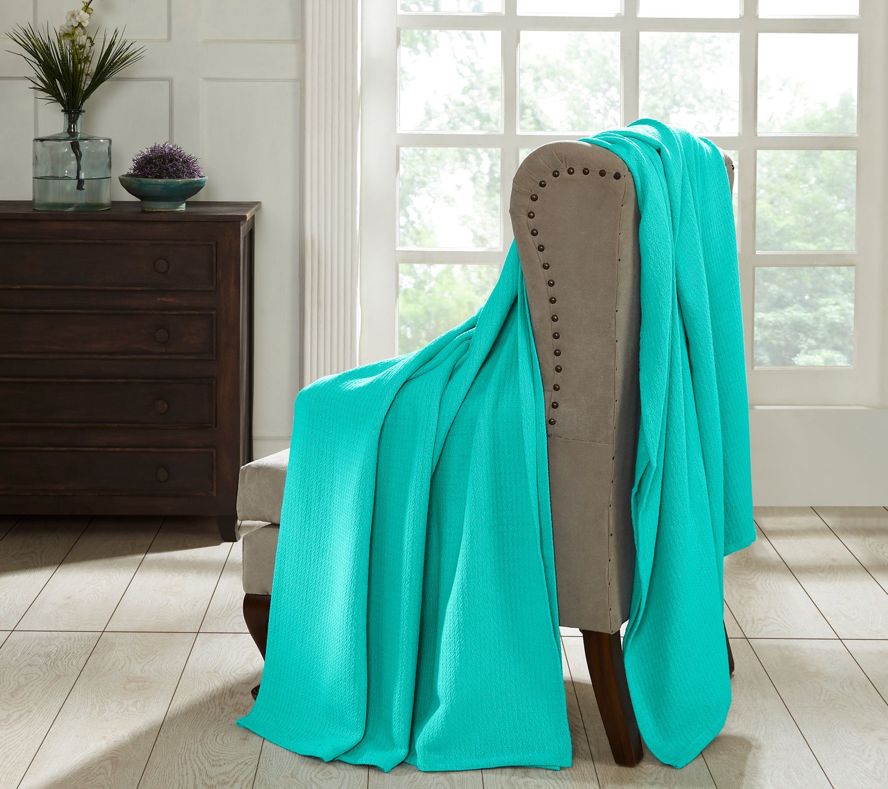 Superior Textured Cotton Weave Blanket, King