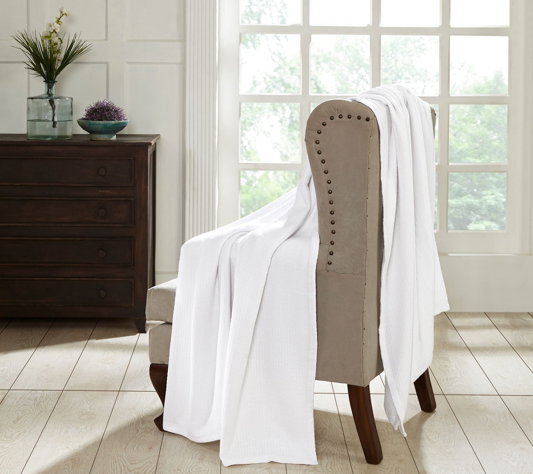 Superior Textured Cotton Weave Blanket, King