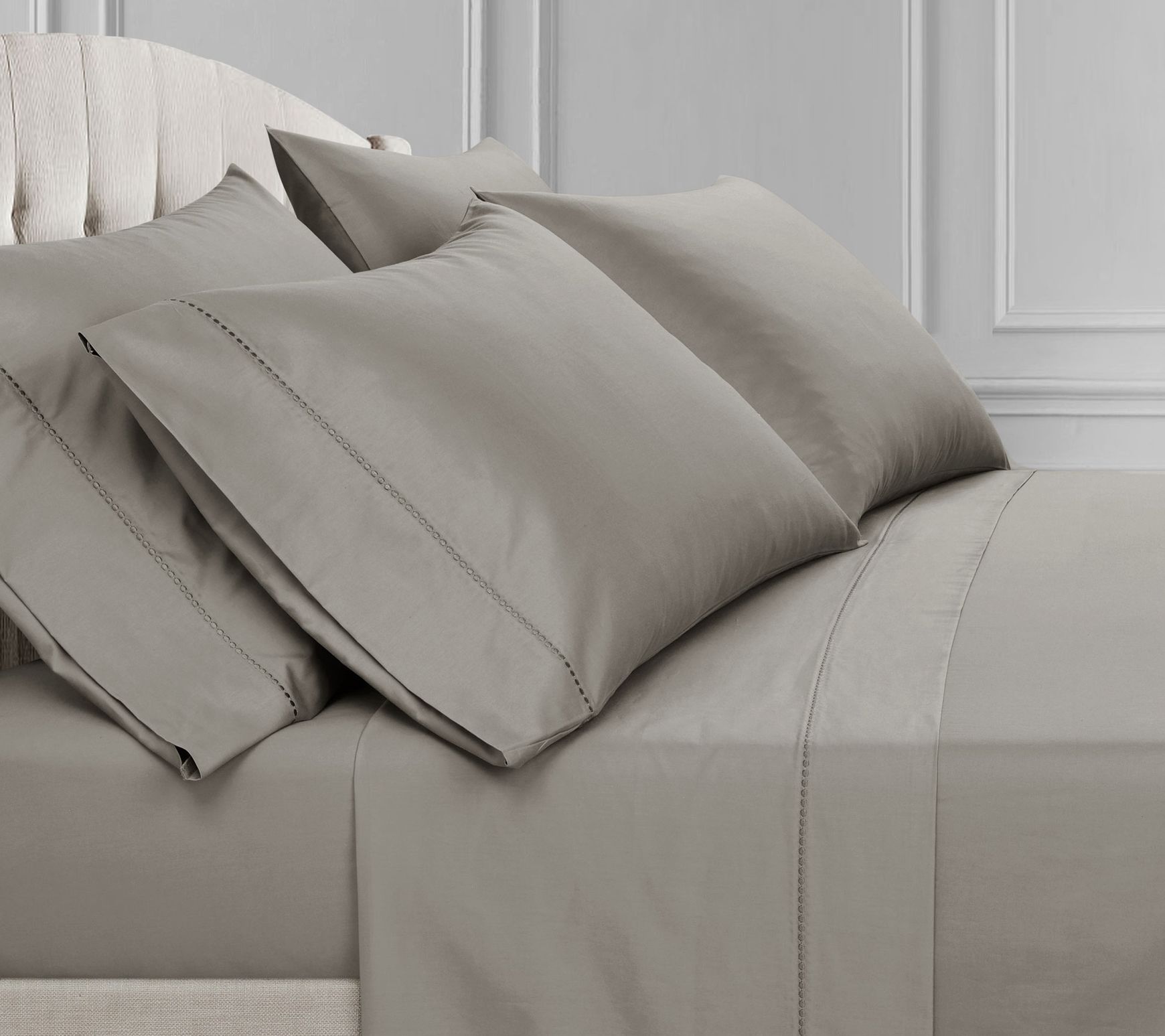 Lush Decor Aria Dots Cotton Sheet Set 6-Piece -Queen