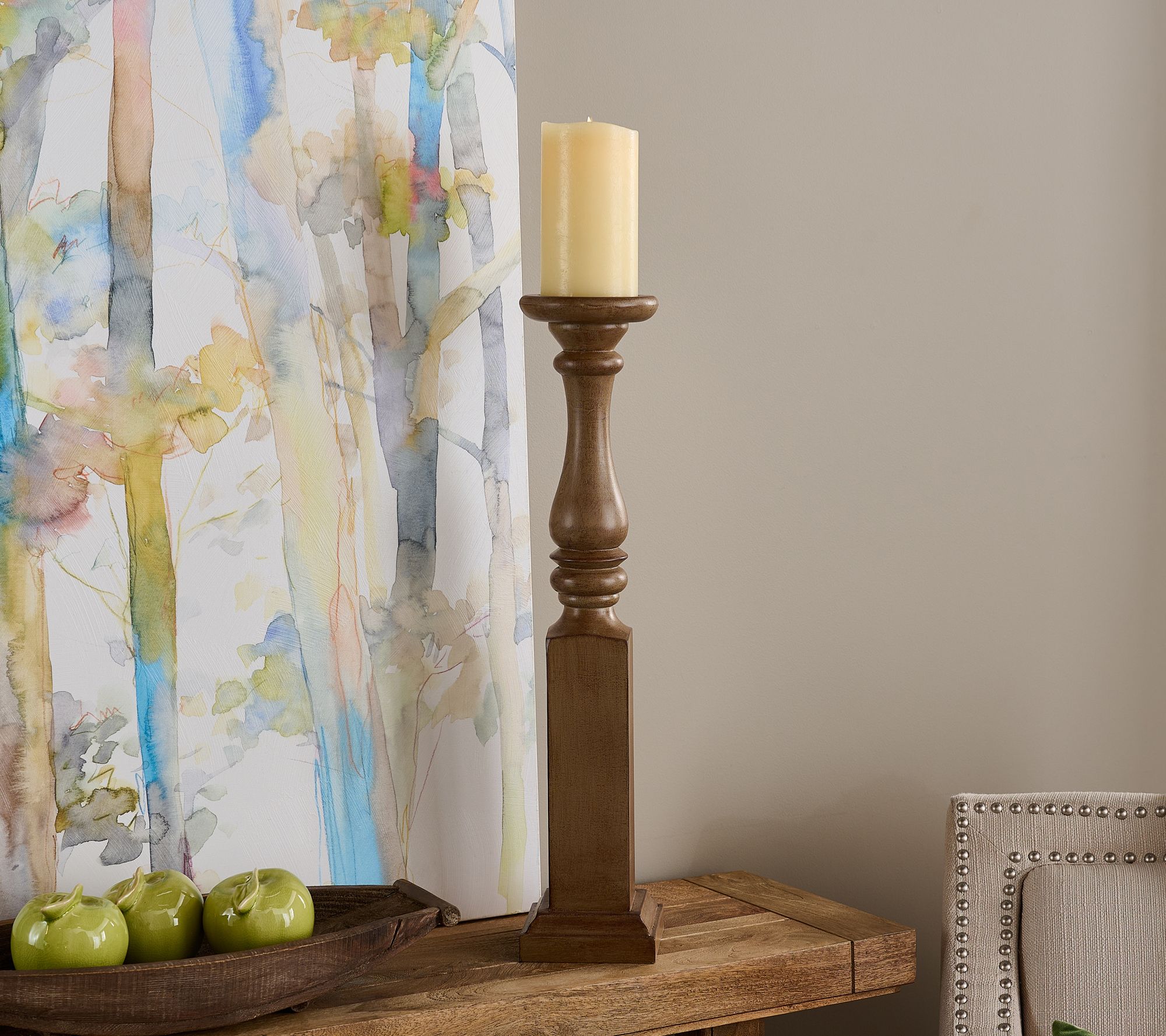 24.5" Oversized Pedestal Candle Holder by Valerie
