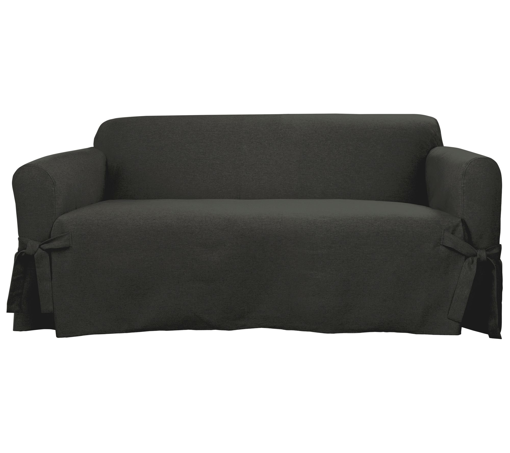 SureFit Farmhouse Basketweave 1 Piece Loveseat Slipcover