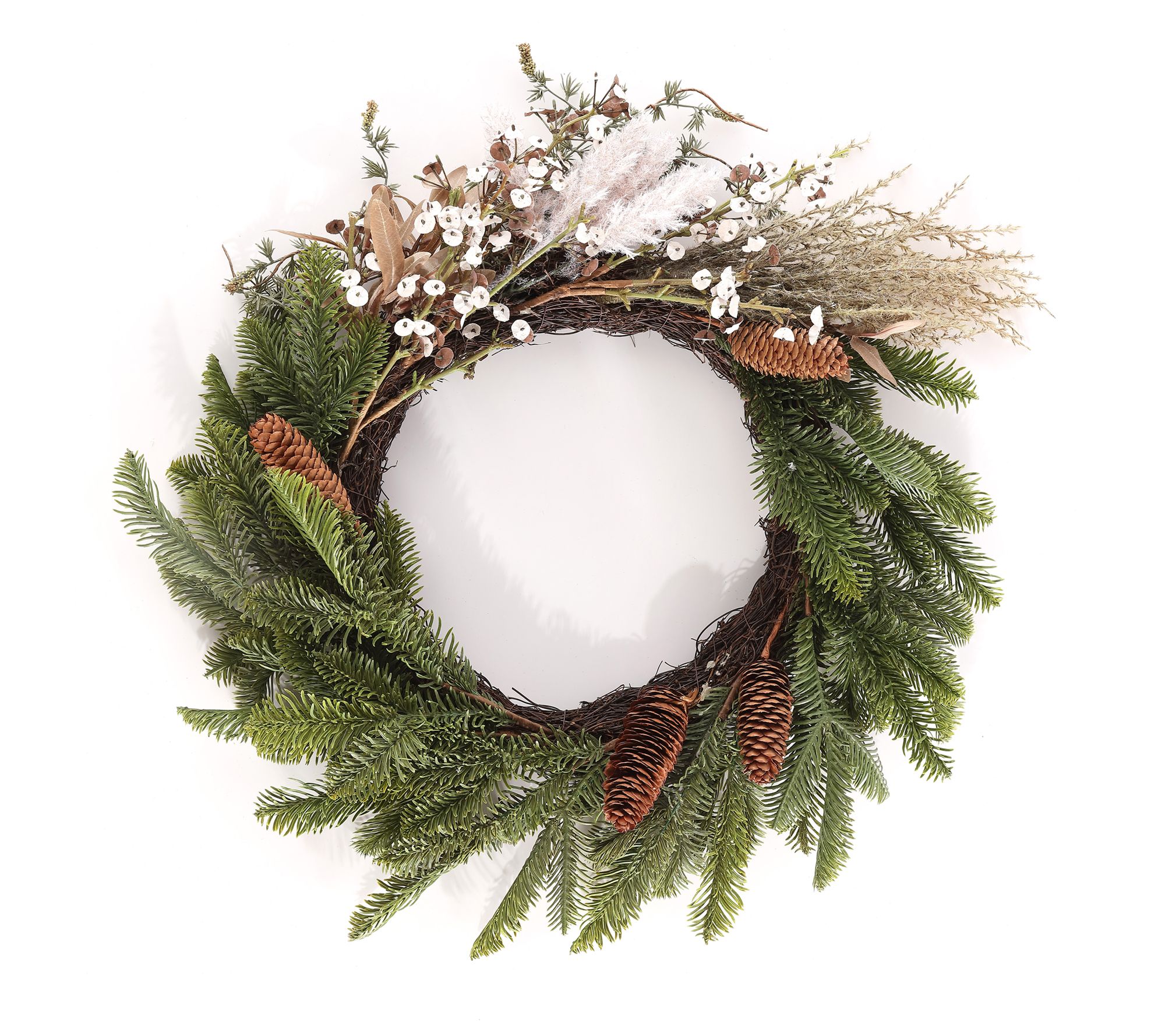 Safavieh Faux 21" Pine & Olive Leaf Wreath