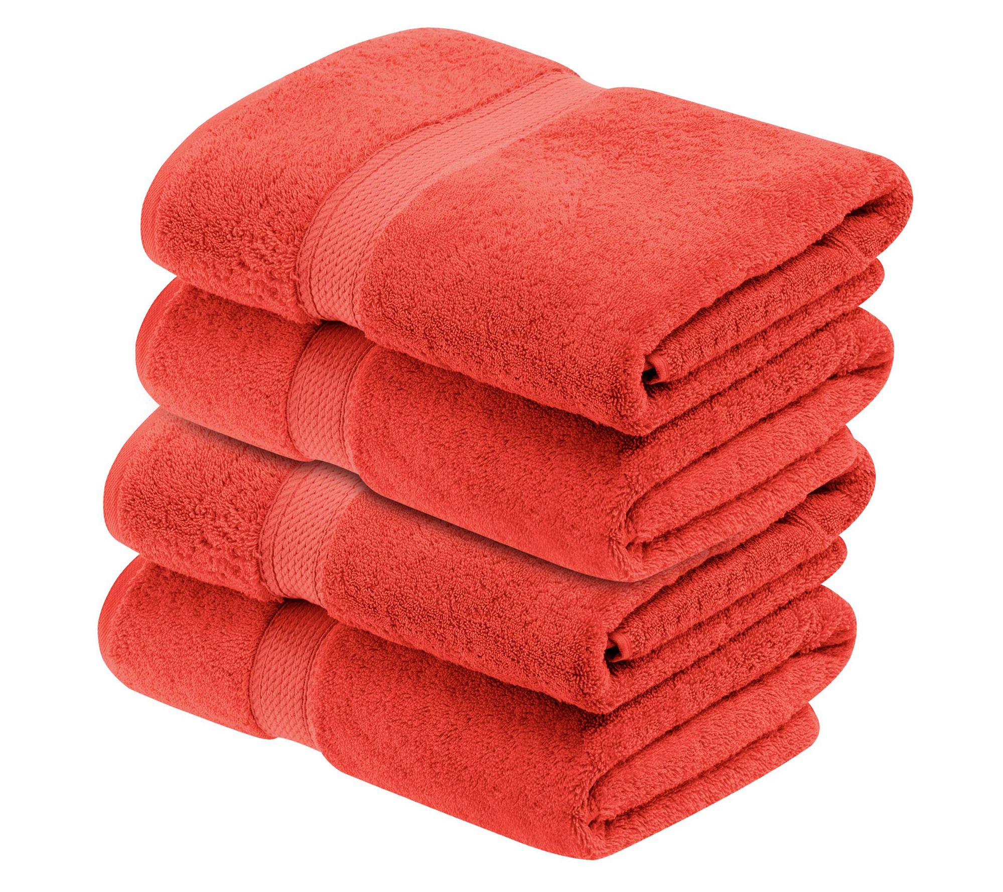Superior Egyptian Cotton Plush Absorbent 4-PC Bath Towel Set
