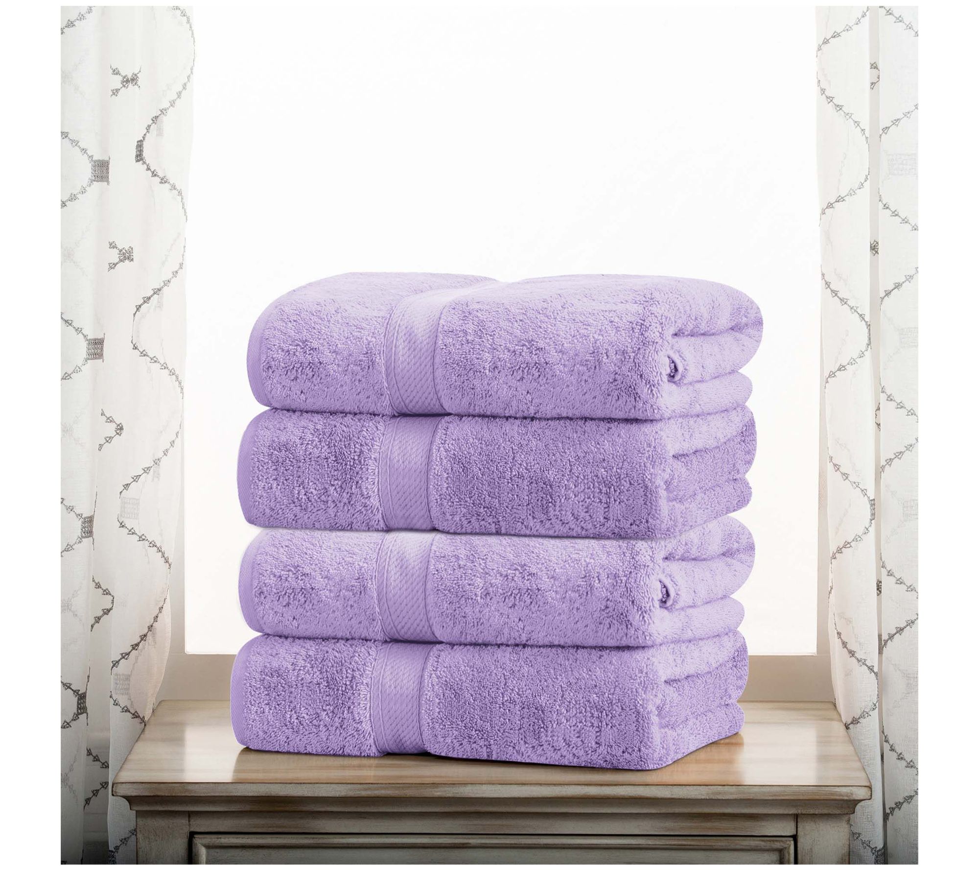 Superior Egyptian Cotton Plush Absorbent 4-PC Bath Towel Set