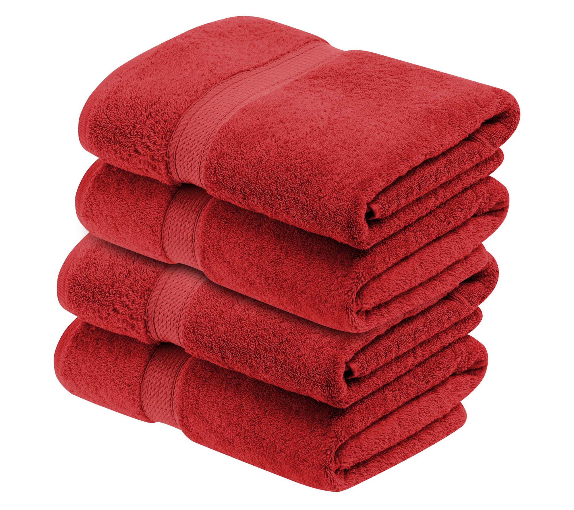 Superior Egyptian Cotton Plush Absorbent 4-PC Bath Towel Set