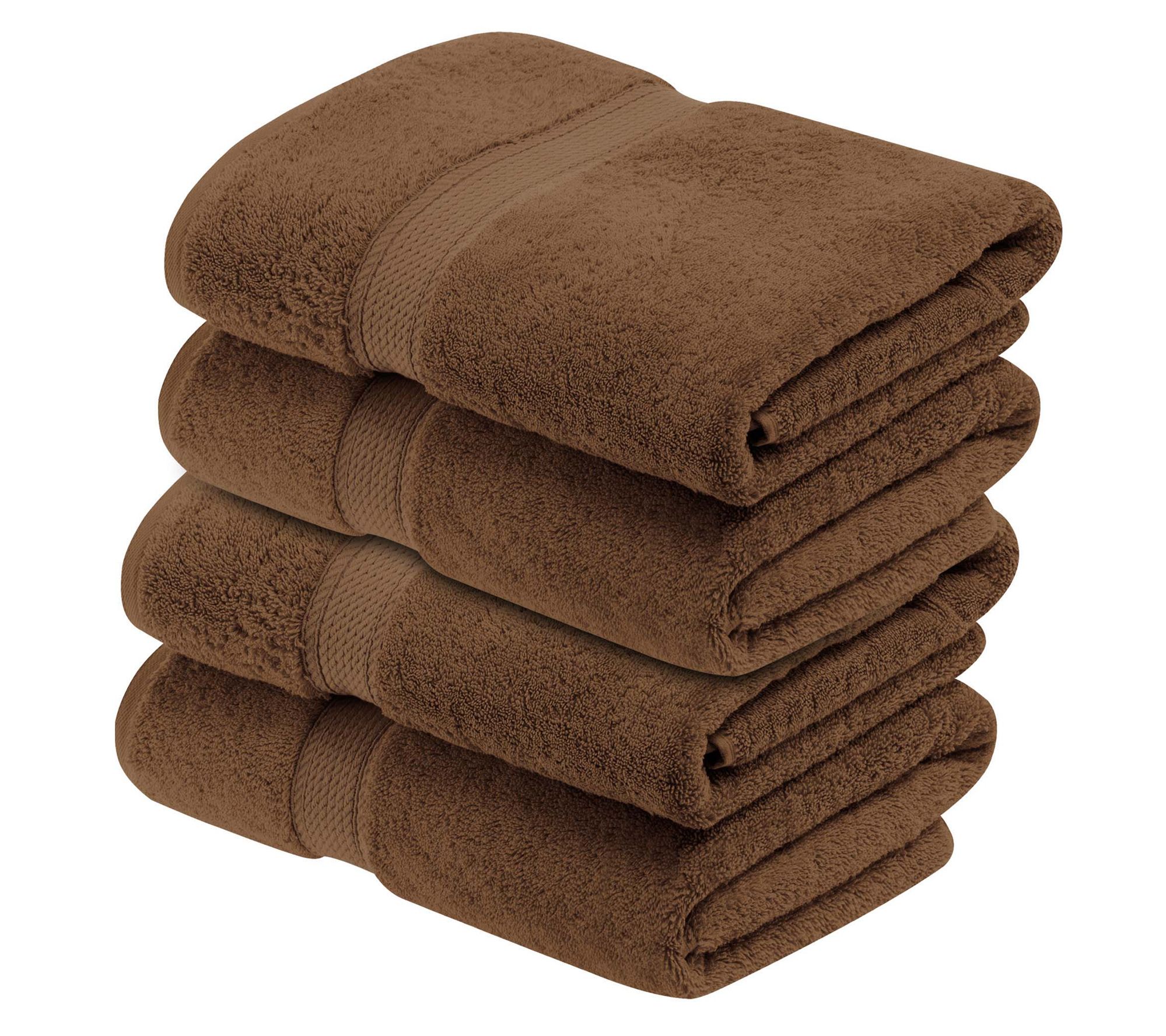Superior Egyptian Cotton Plush Absorbent 4-PC B ath Towel Set