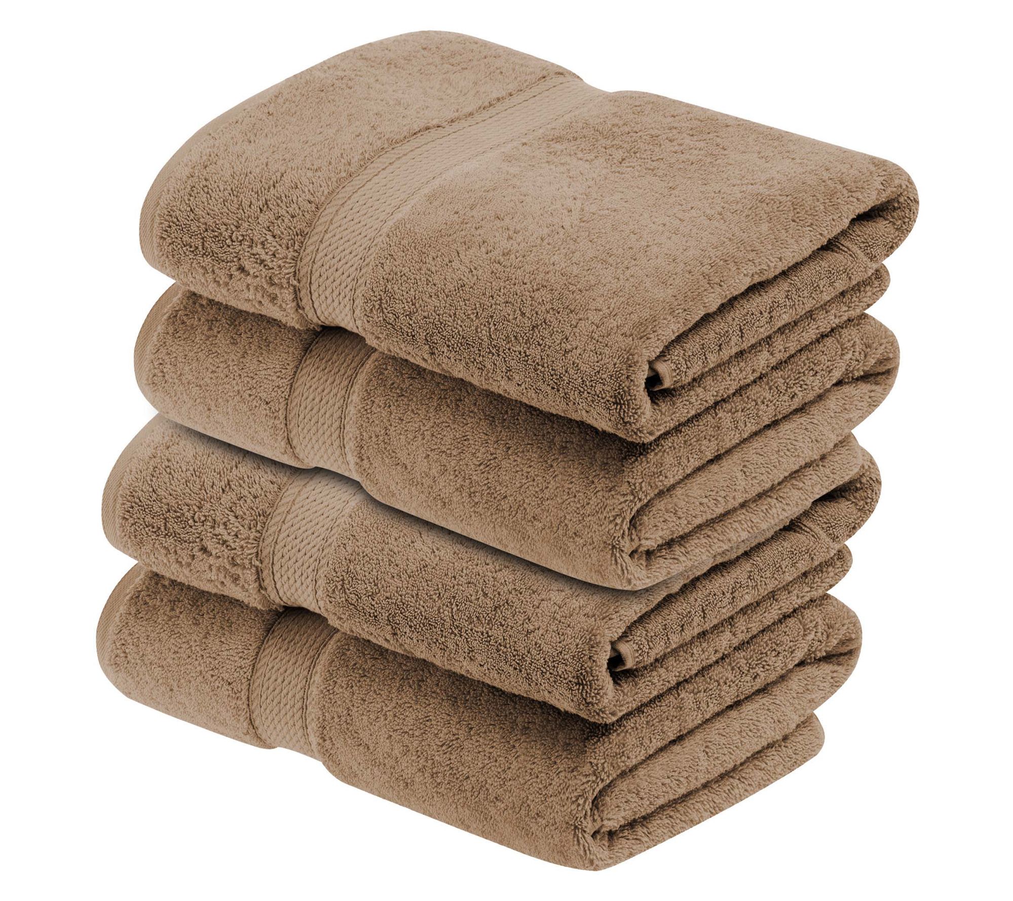 Superior Egyptian Cotton Plush Absorbent 4-PC Bath Towel Set