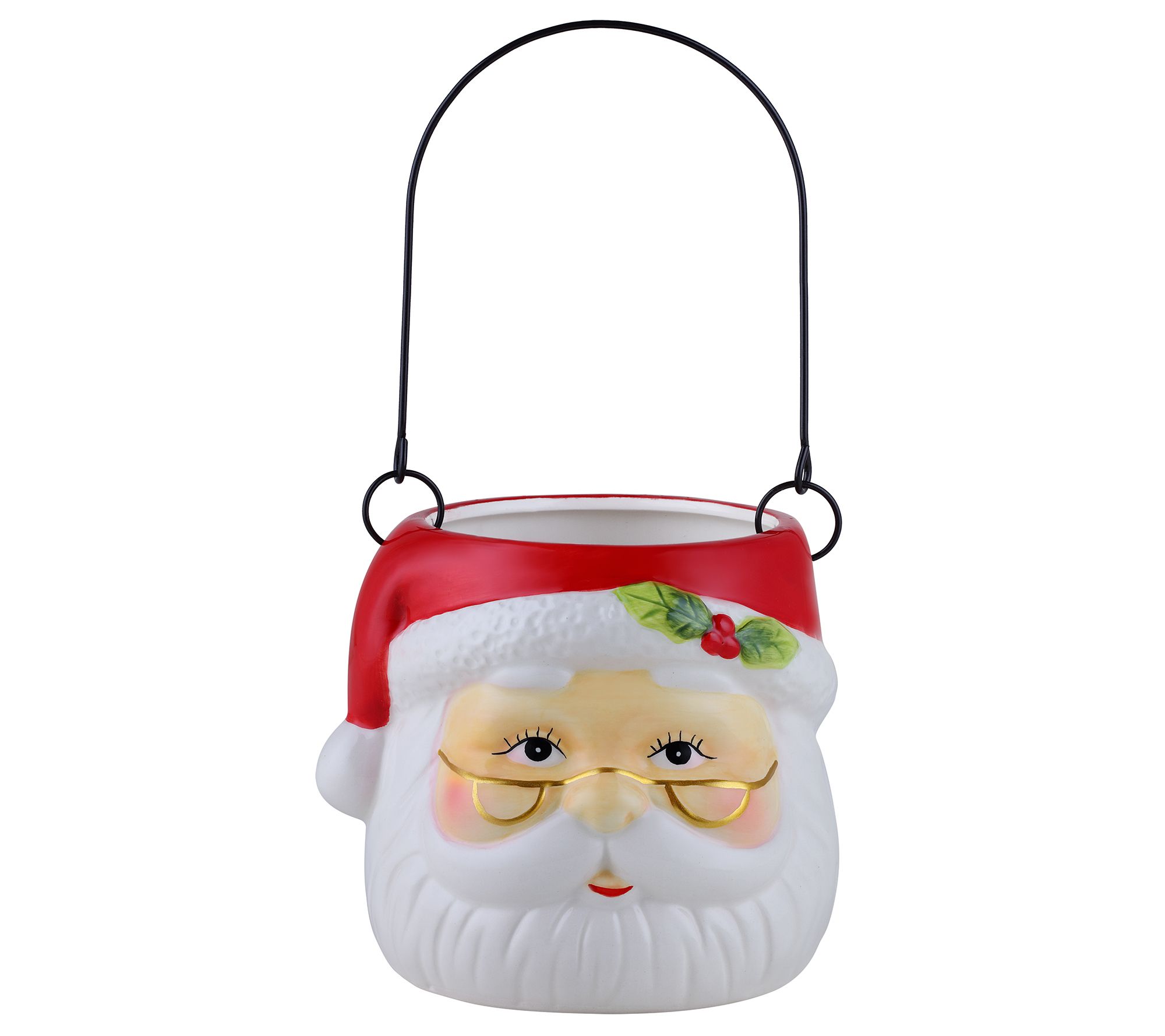Mr. Christmas 5" Nostalgic Ceramic Container - Santa Claus
