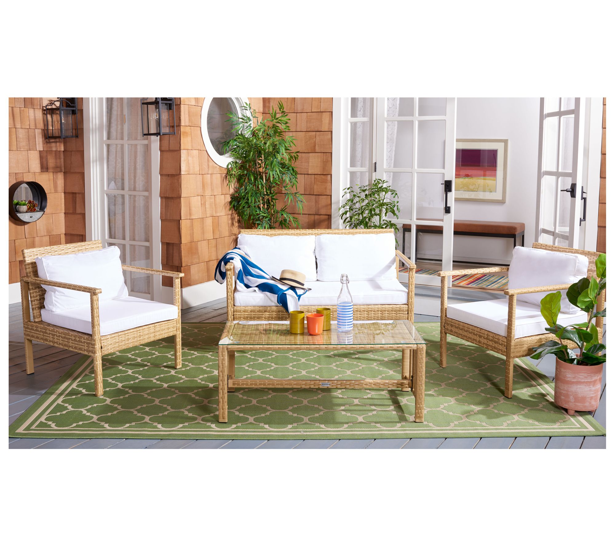 Safavieh Garnen 4 Piece Living Set