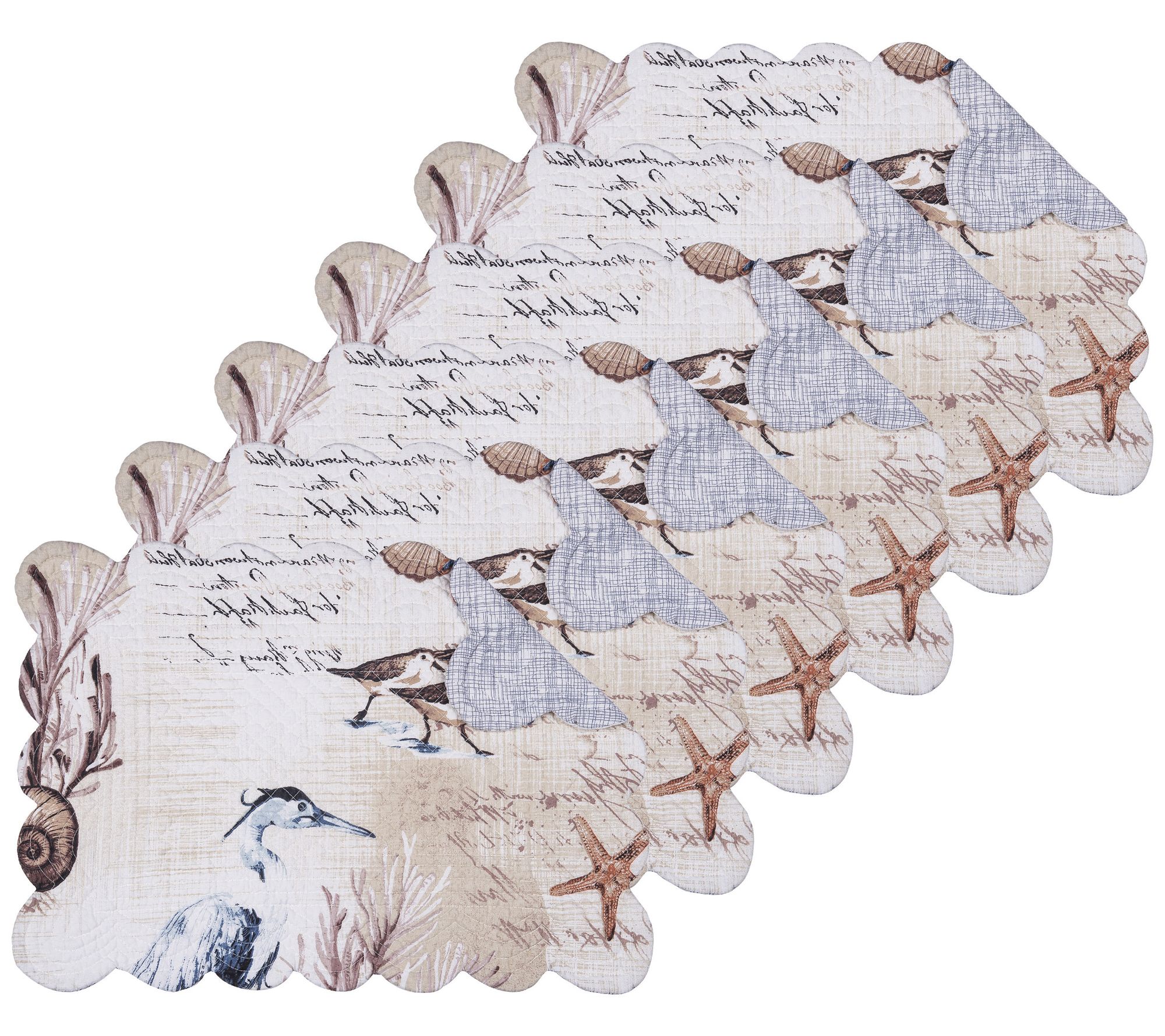 Brunswick Island Set of 6 Placemats by Valerie