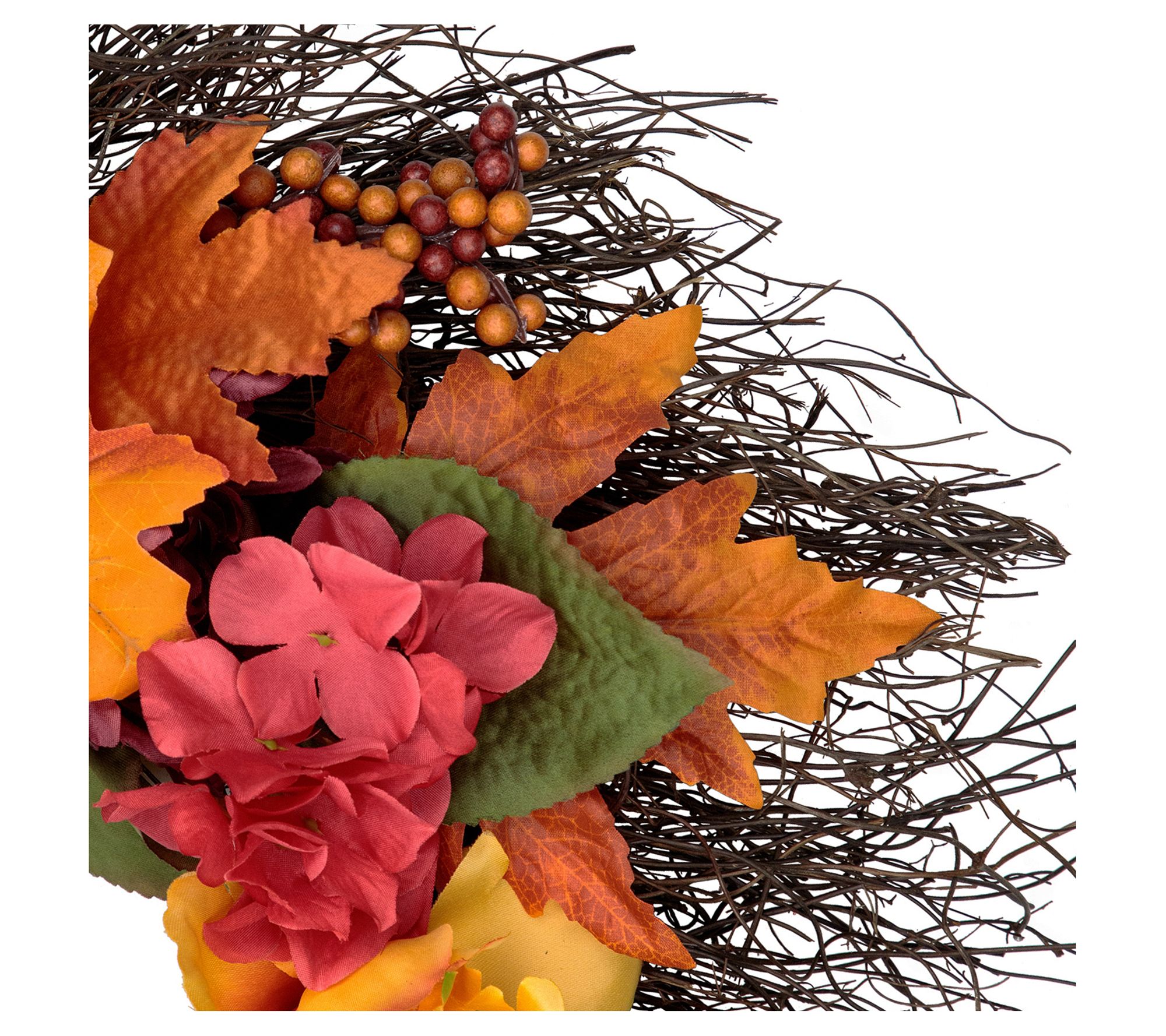 Northlight Peony and Mum Artificial Spring Flor al Wreath