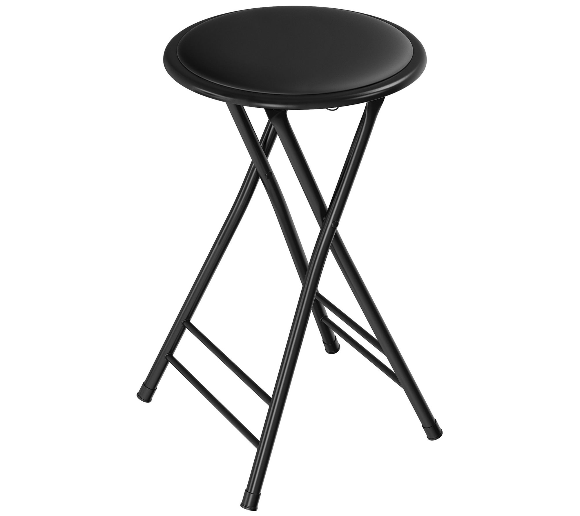 Trademark Home Backless 24 Folding Stool QVC Com   H464340.001