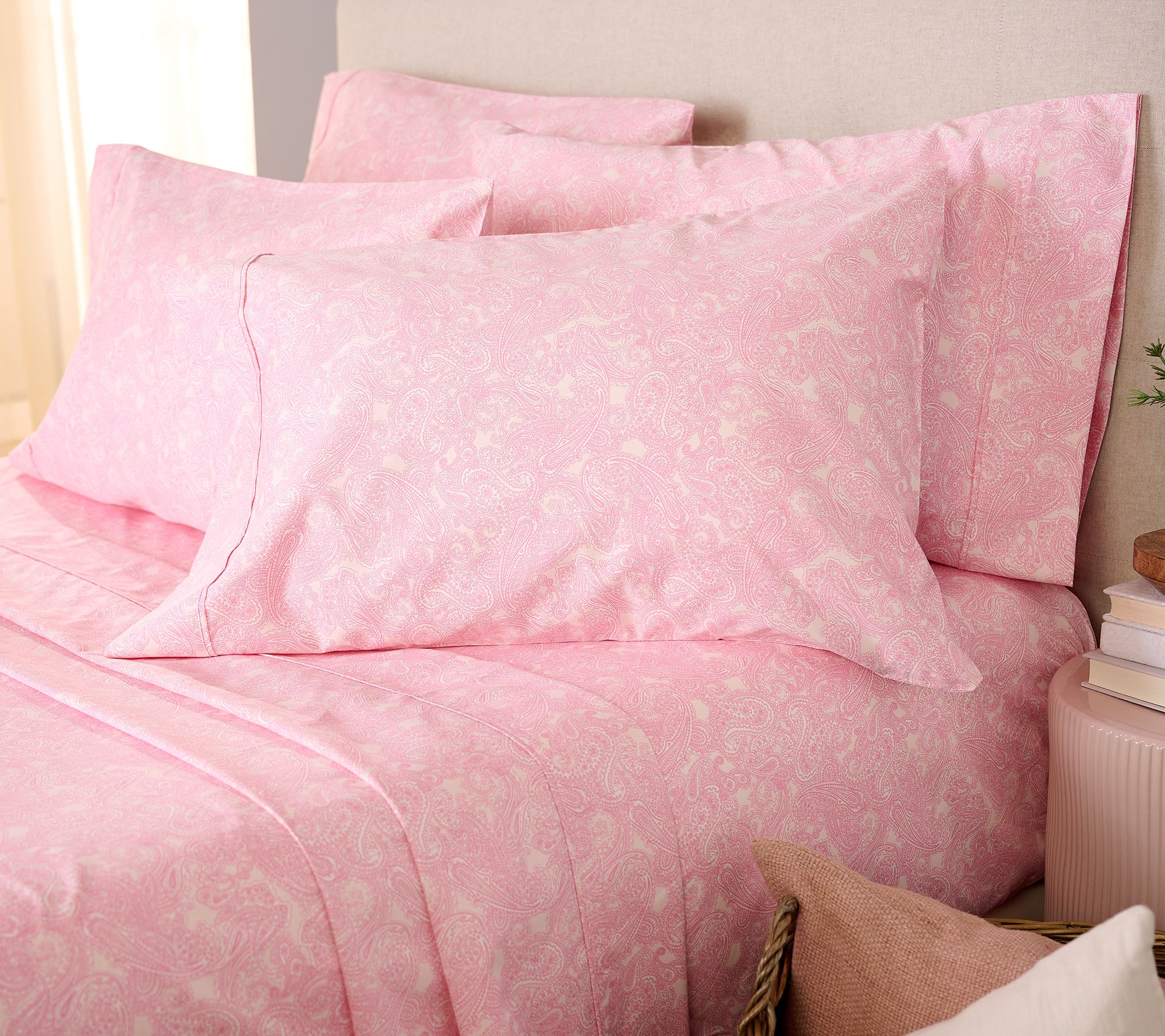 "As Is" Home Reflections 1200TC Cotton Blend Sateen Sheet Set