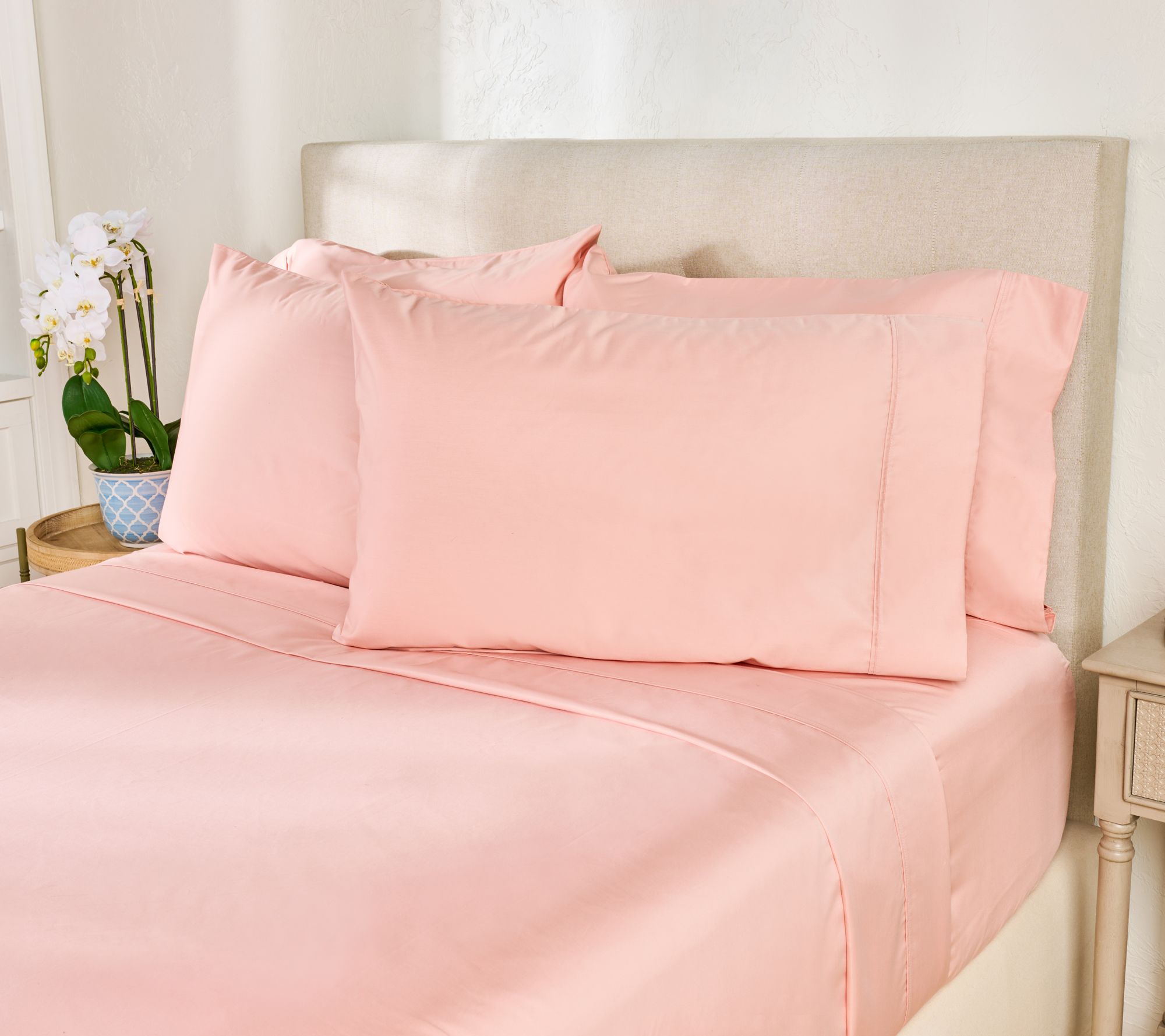 "As Is" Home Reflections 1200TC Cotton Blend Sateen Sheet Set