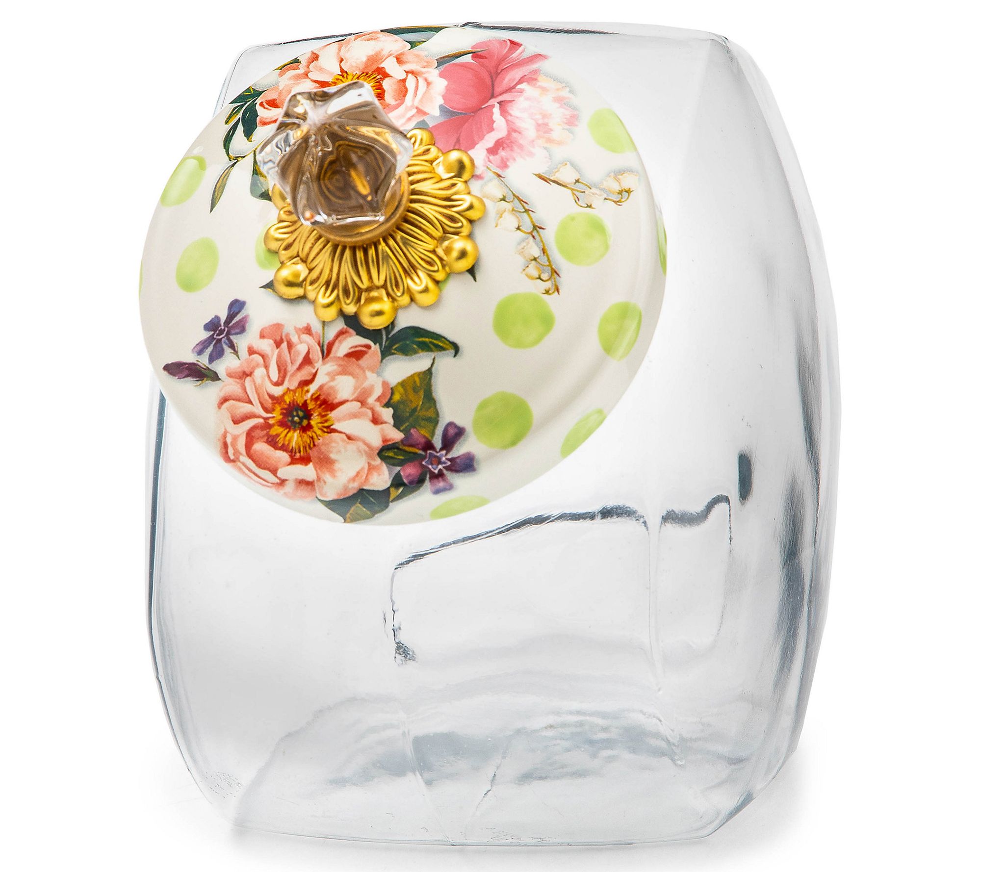 "As Is" Mackenzie- Childs Gallon Cookie Jar with Lid