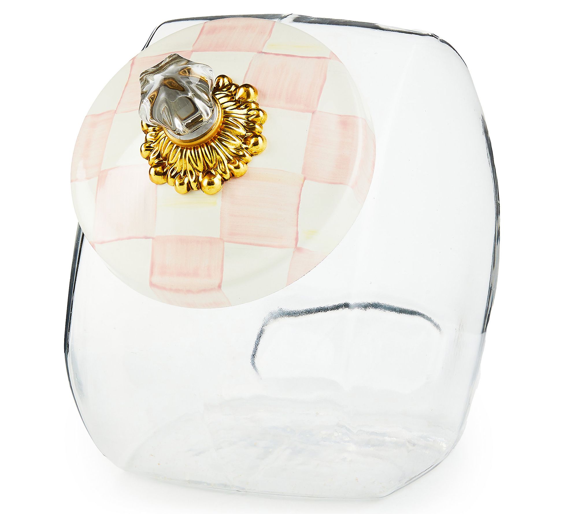 "As Is" Mackenzie- Childs Gallon Cookie Jar with Lid