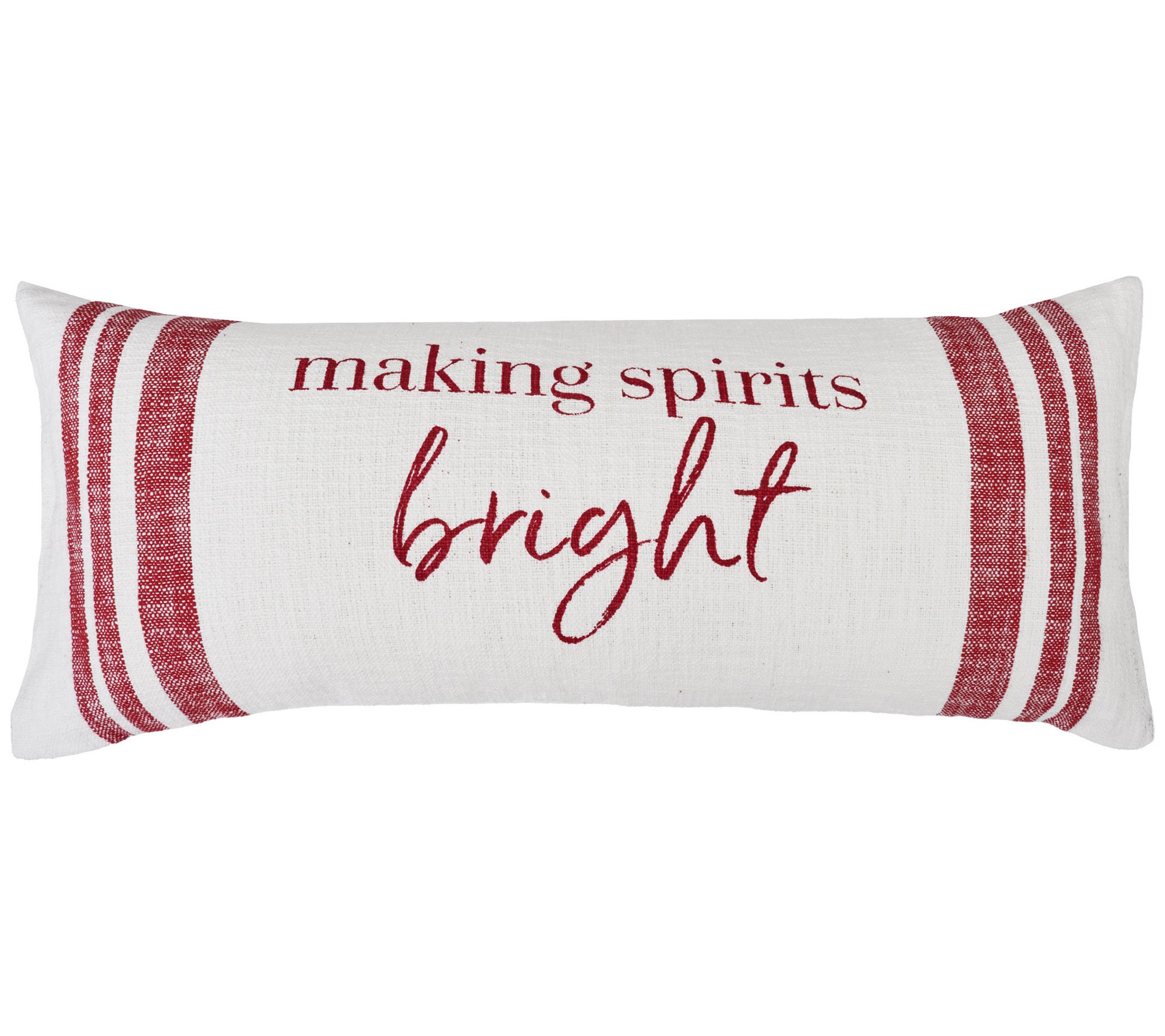 Morgan Making Spirits Bright Throw Pillow by Valerie