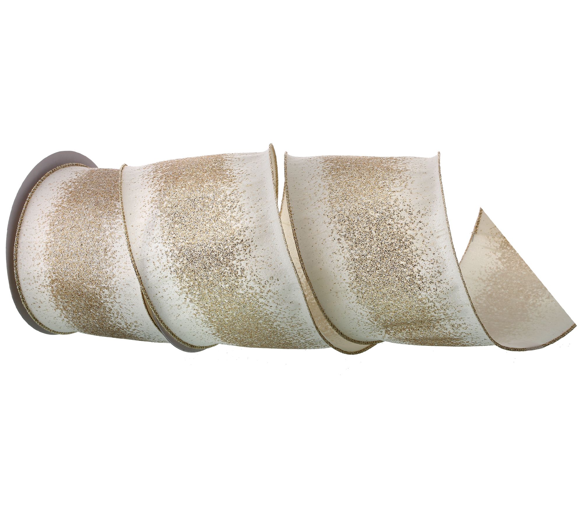 4"X10y  Center Dupion Ribbon by Valerie