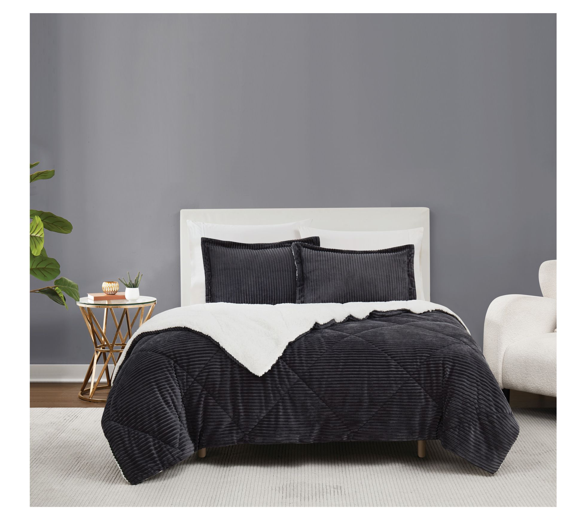 Brooklyn Loom Corduroy Twin/Twin XL 2 Piece Comforter Set