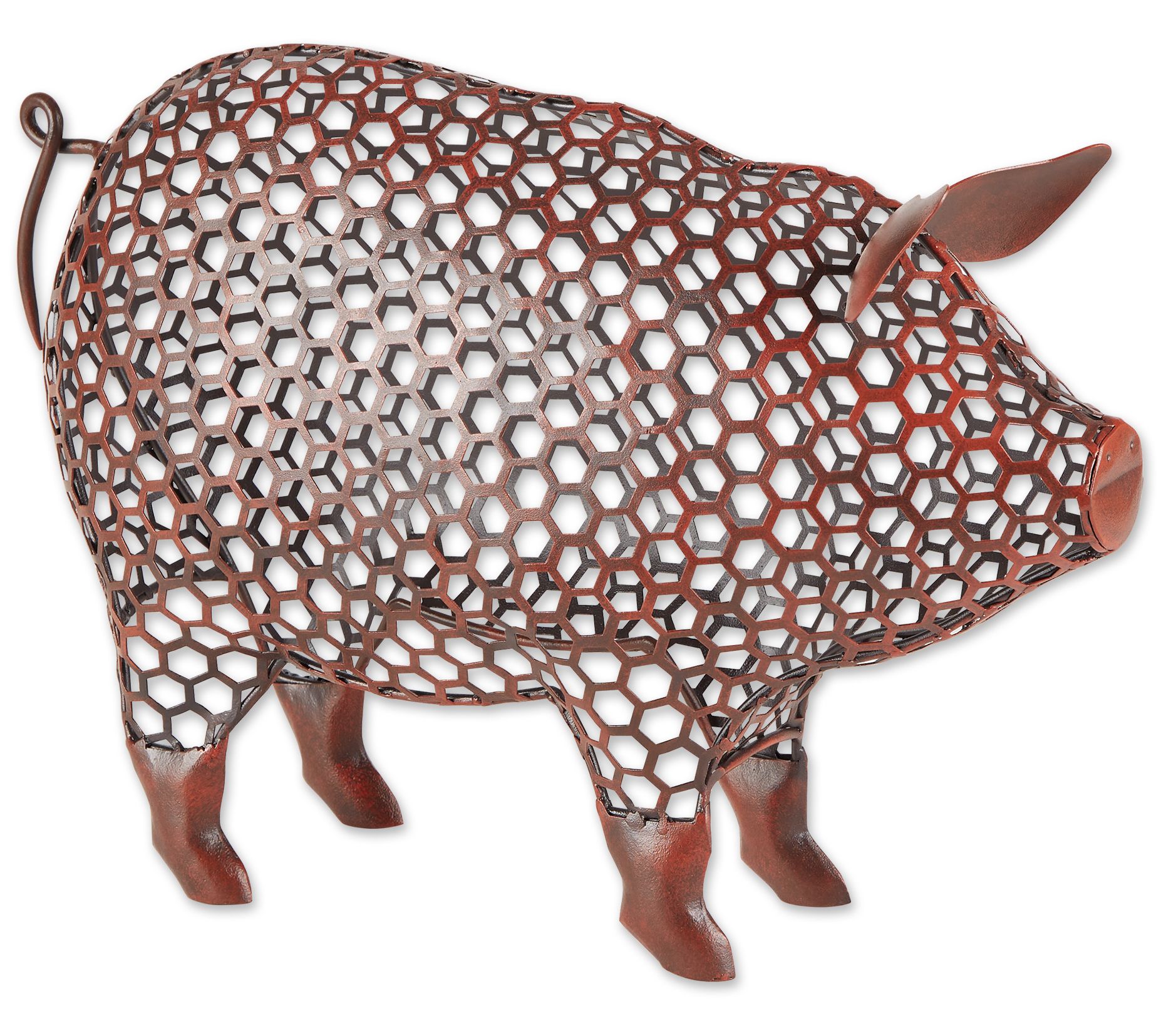 Zingz & Things Chicken Wire Pig Sculpture