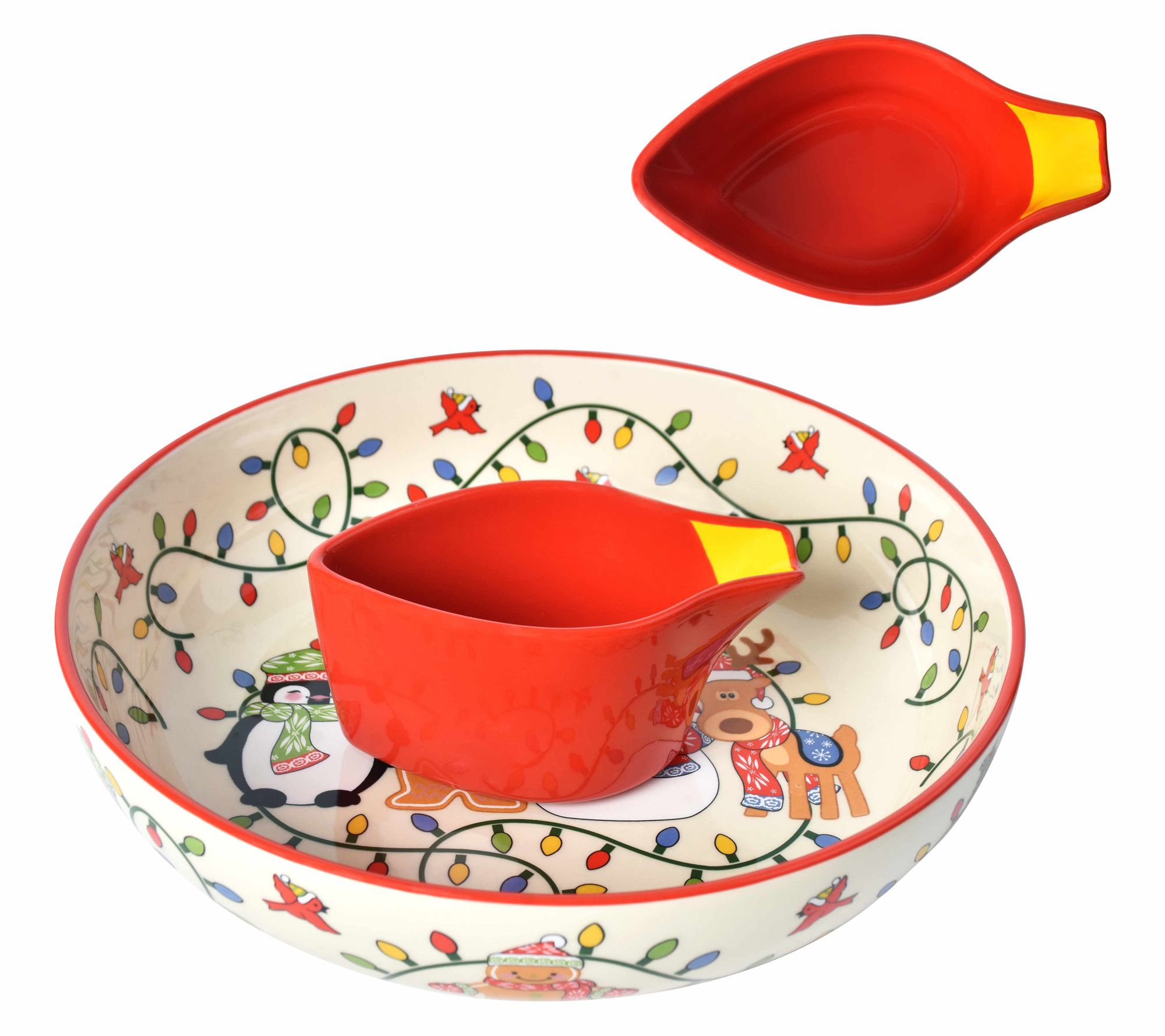 Temp-tations Seasonal 3-qt Chip and Dip Bowl