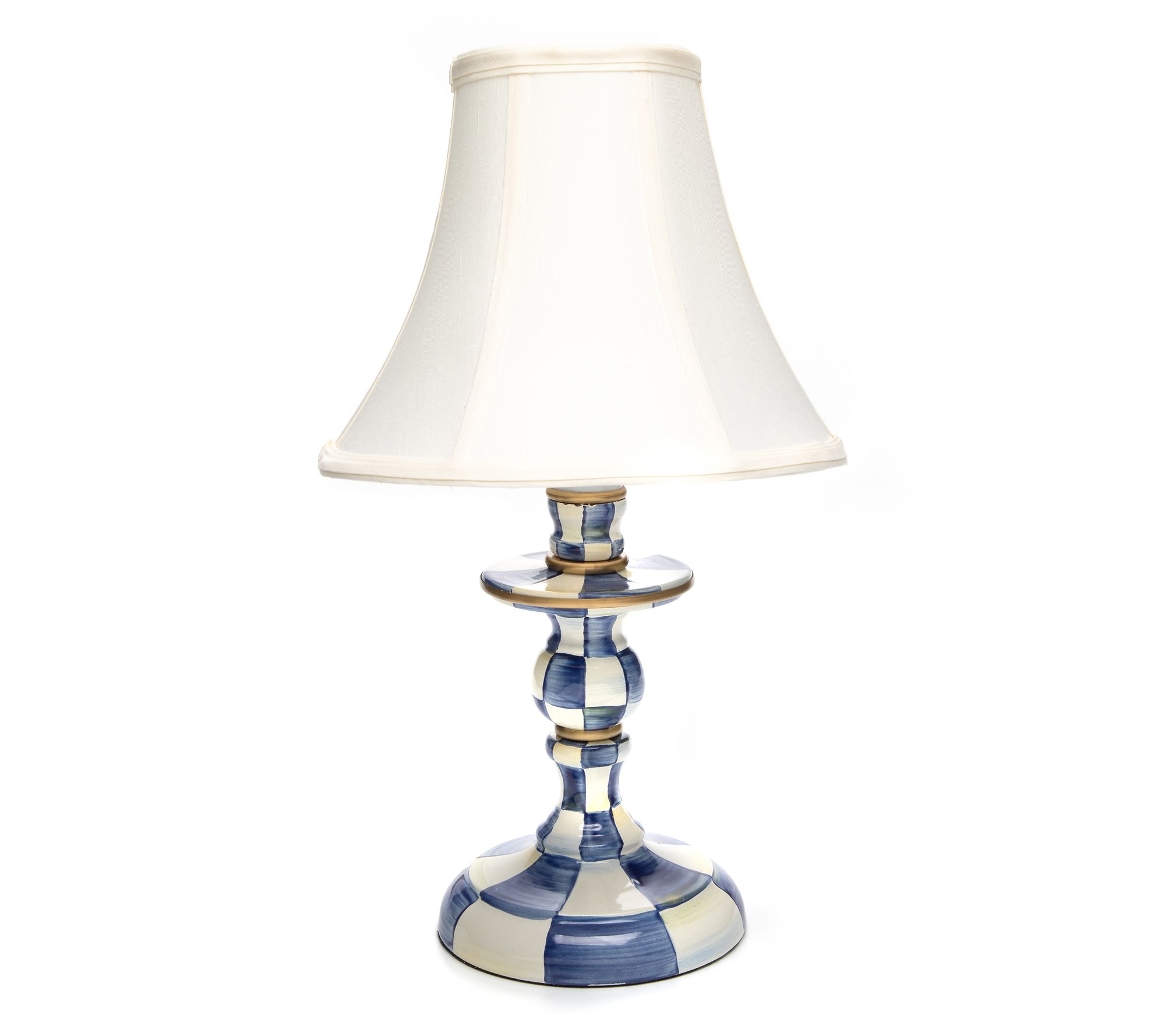 MacKenzie-Childs Royal Check Candlestick Lamp