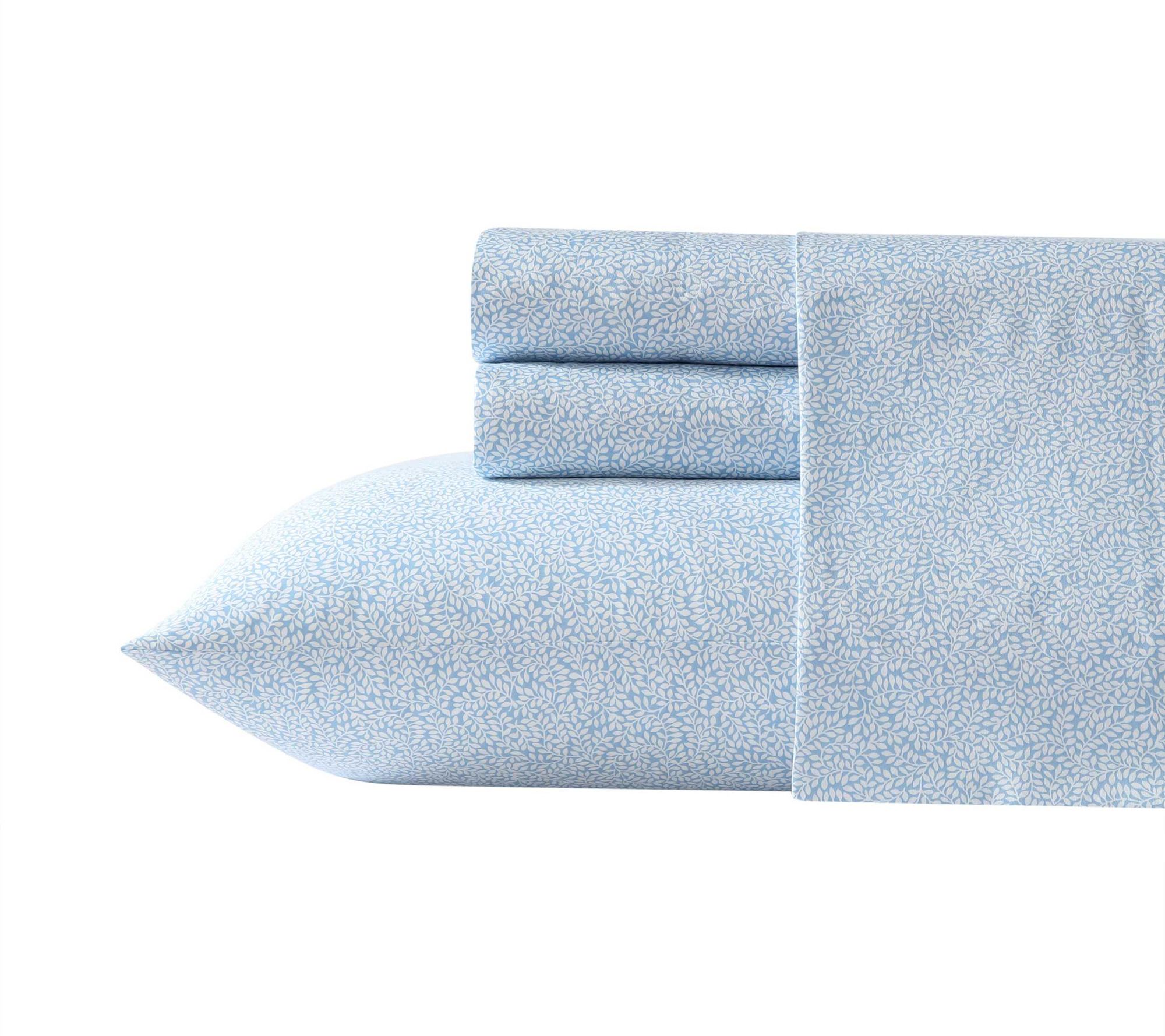 Laura Ashley Little Vines Blue-White King SheetSet