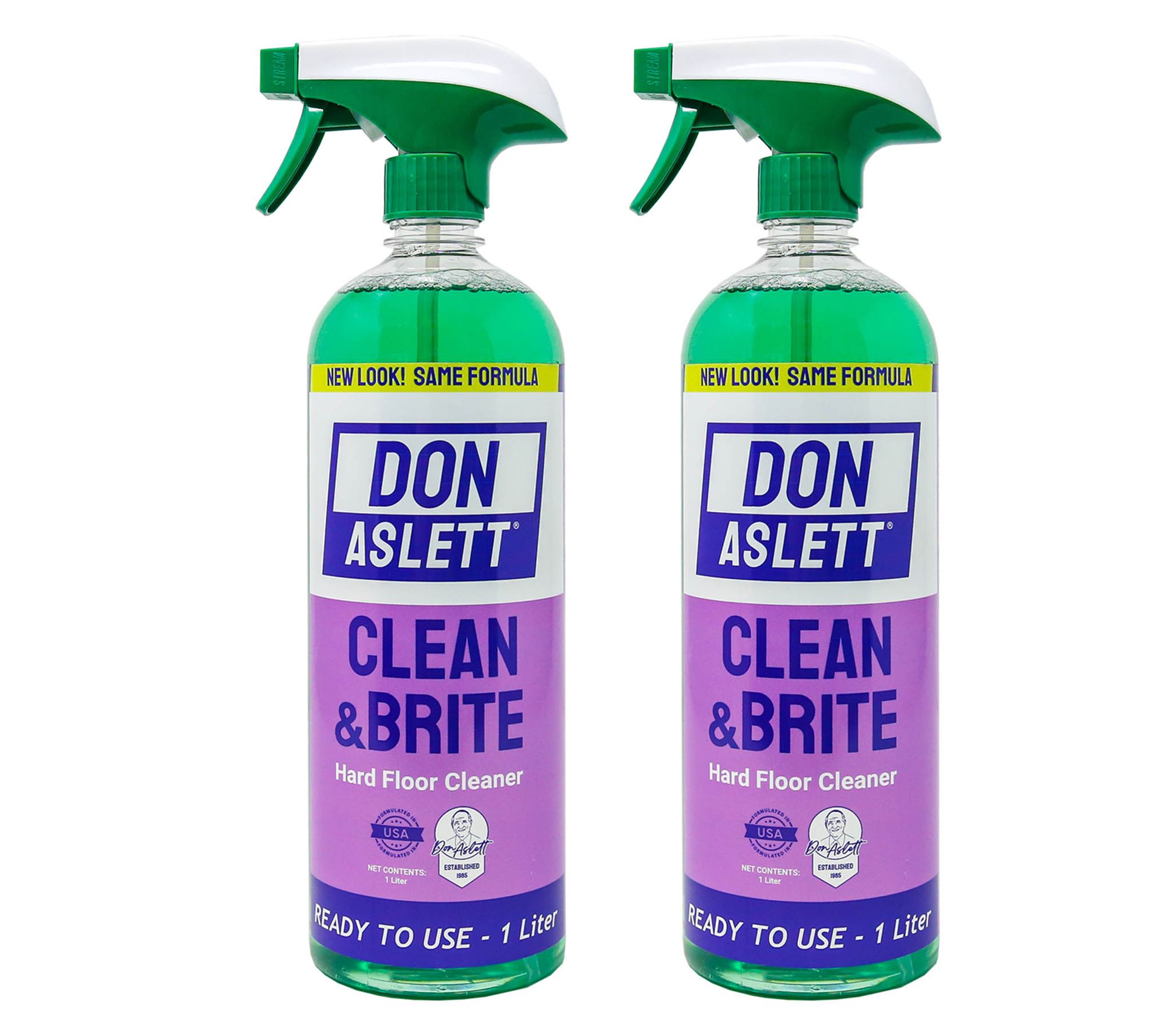 Don Aslett Clean & Brite Ready To Use Floor Cleaner - Set of 2