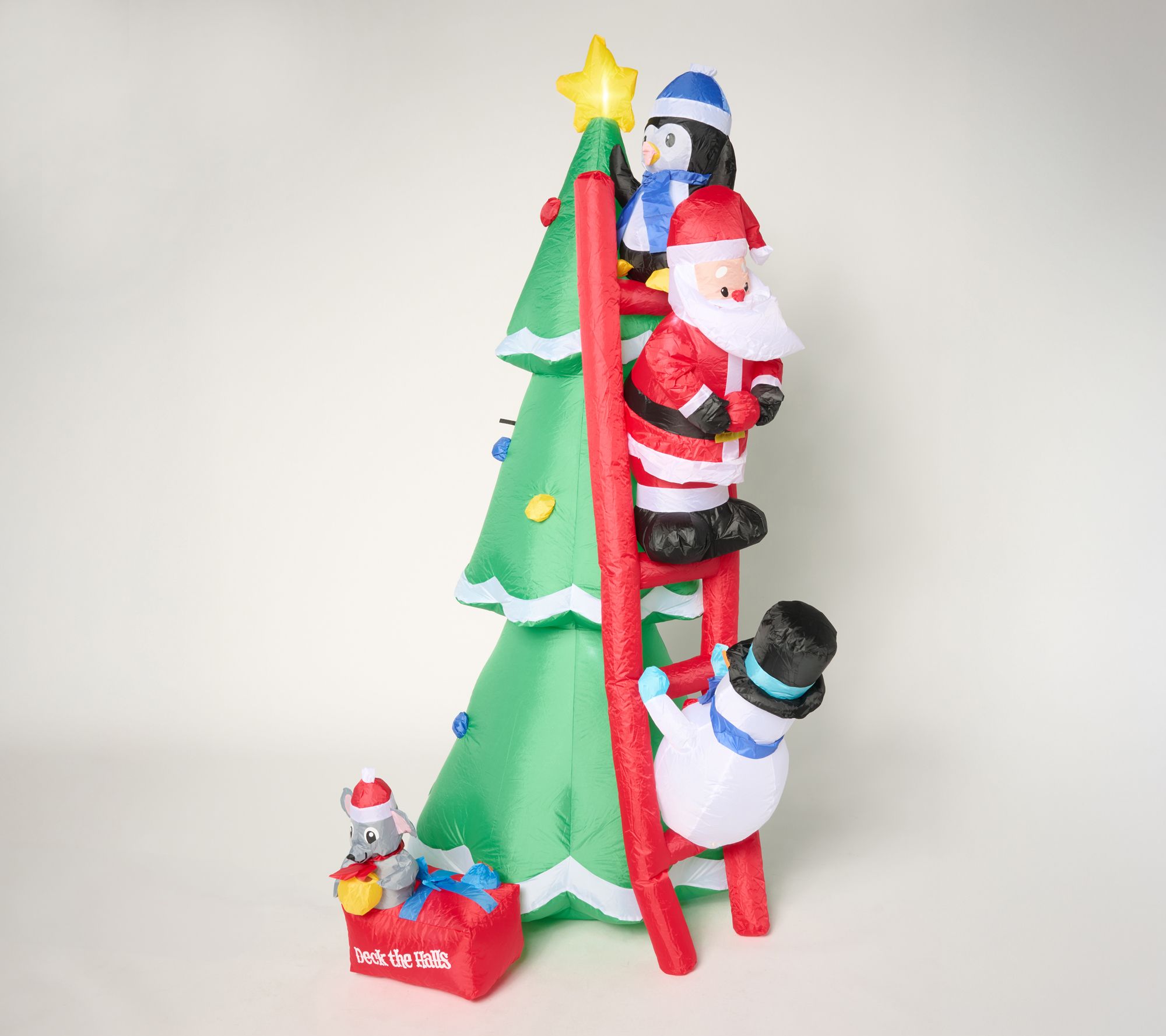 Kringle Express 7FT Inflatable Santa & Friends Christmas Tree