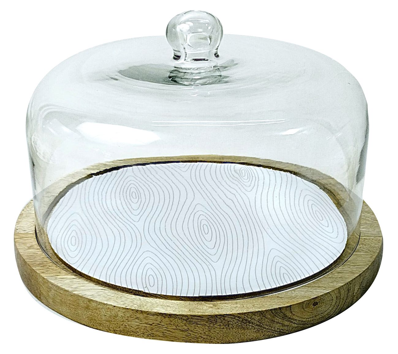 "As Is" Temp-tations Special Edition 13" Cake Plate with Glass Lid