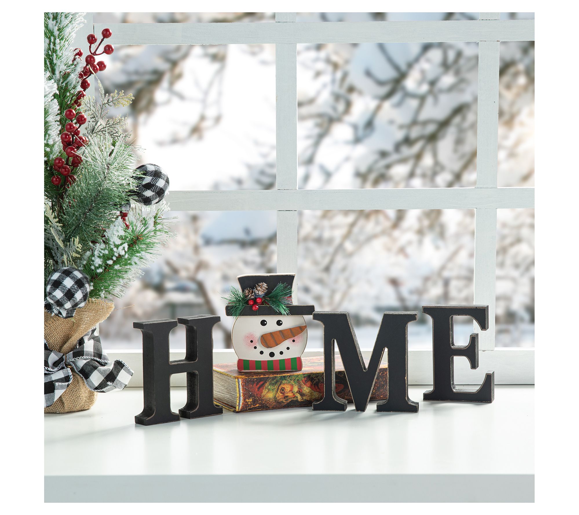 Glitzhome 13-Piece HOME Multi Season ChangeableTabletop Decor
