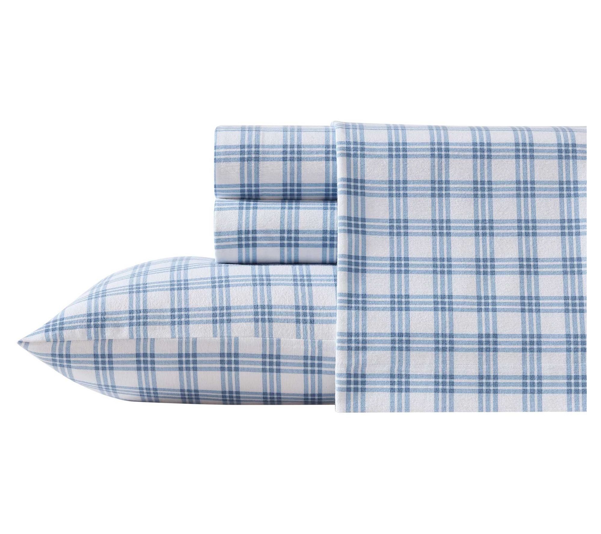 Eddie Bauer Arrowhead Blue Cotton Flannel KingSheet Set