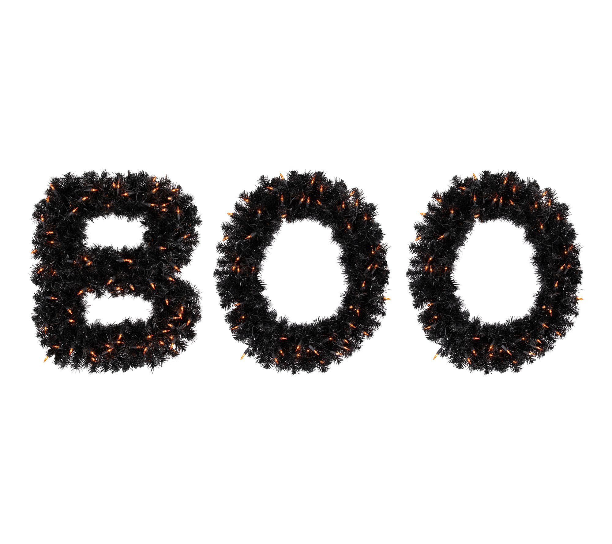 Northlight Letter "Boo" Yard Halloween Sign with Orange Lights