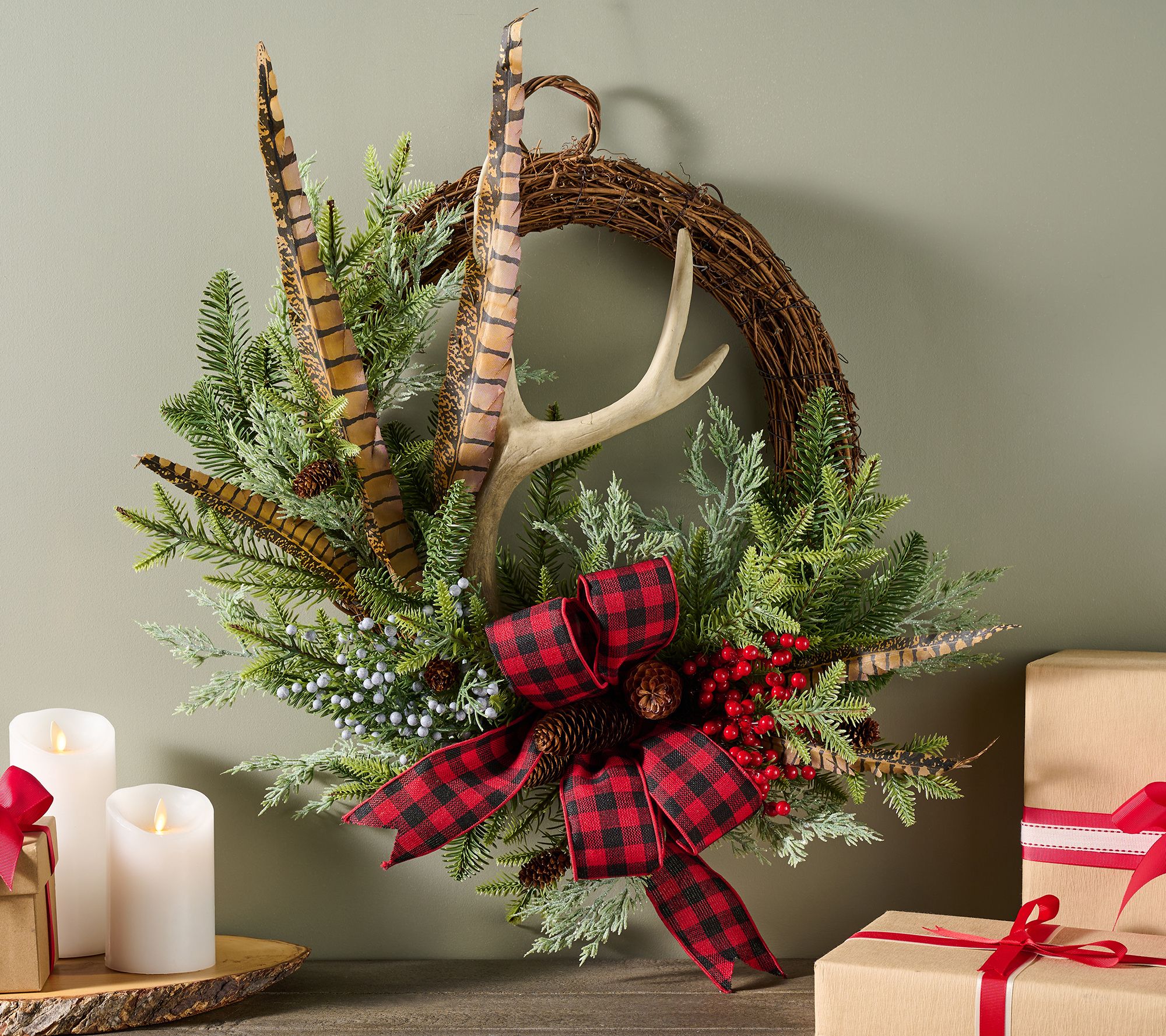 "As Is" Mrs. H by Dee Hilfiger 24" Greenwich Wreath