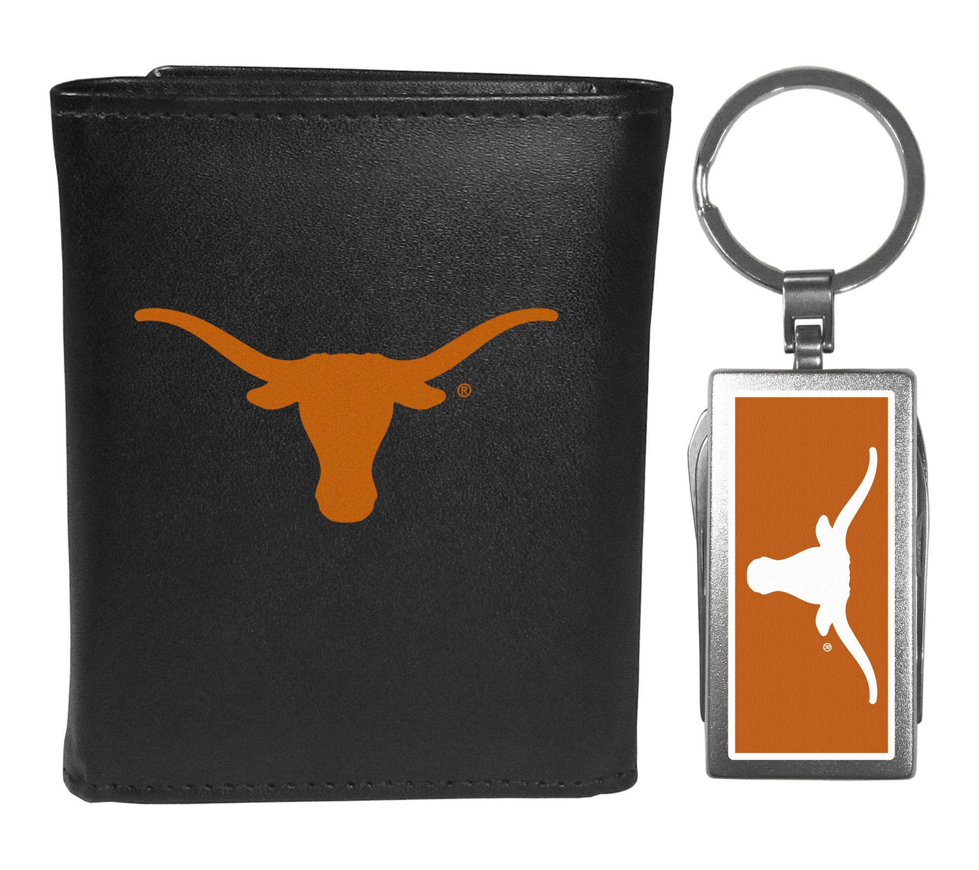 Siskiyou Sports NCAA College Leather Tri-fold &Key Chain