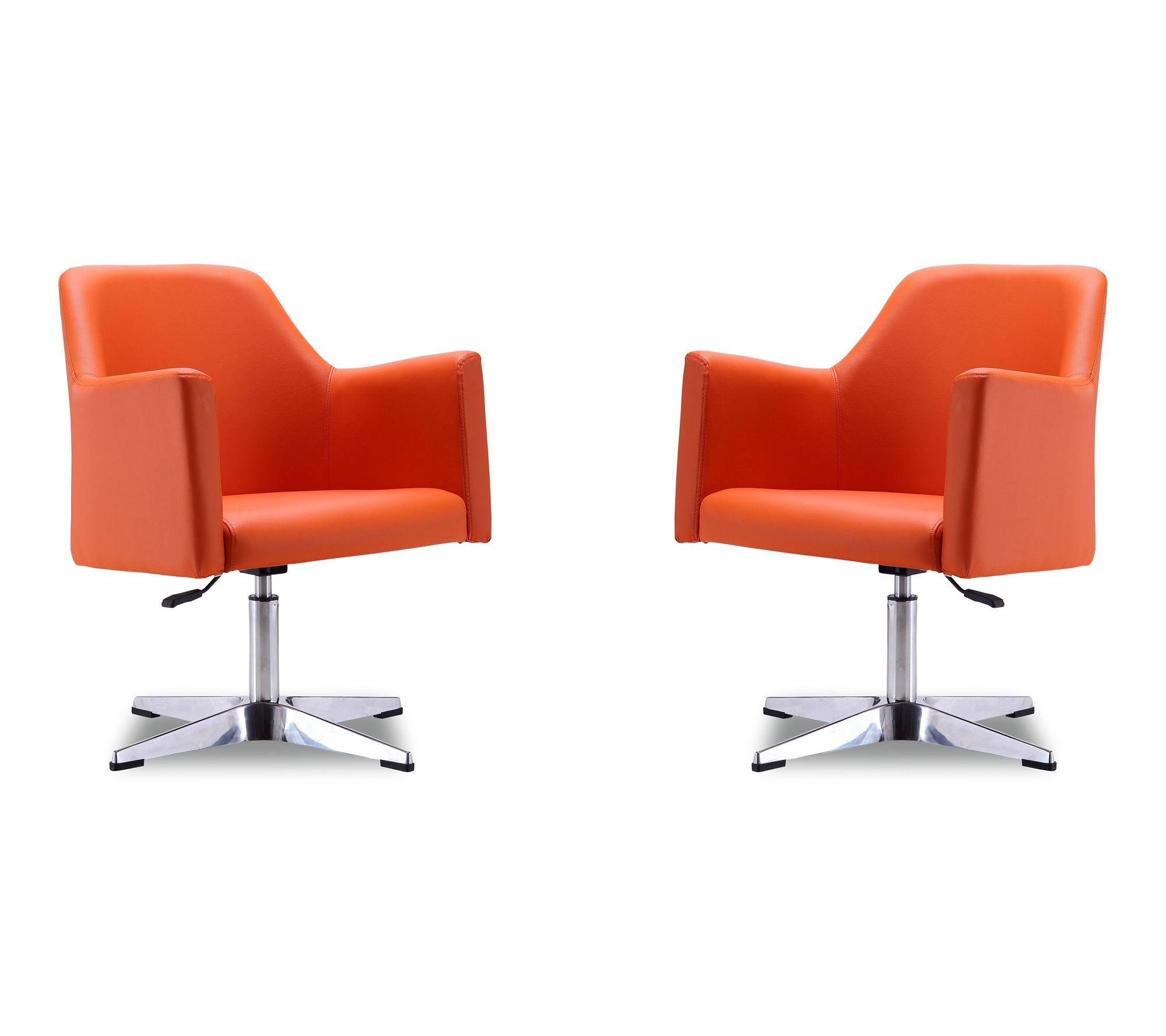 Manhattan Comfort Pelo Vegan Leather Lounge Chair - Set of 2