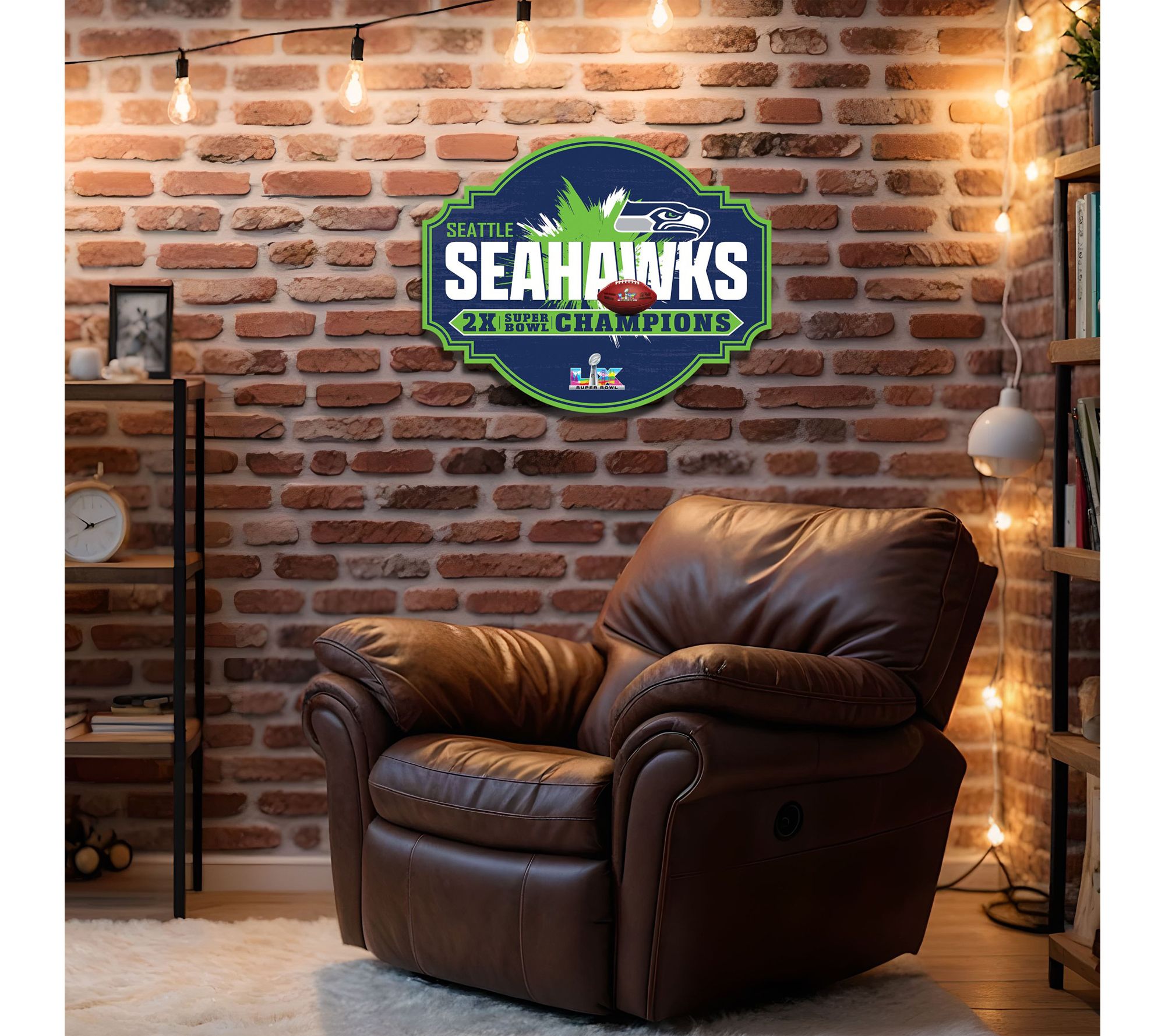 Fan Creations Seahawks Super Bowl LX 24" Tavern Wall Sign