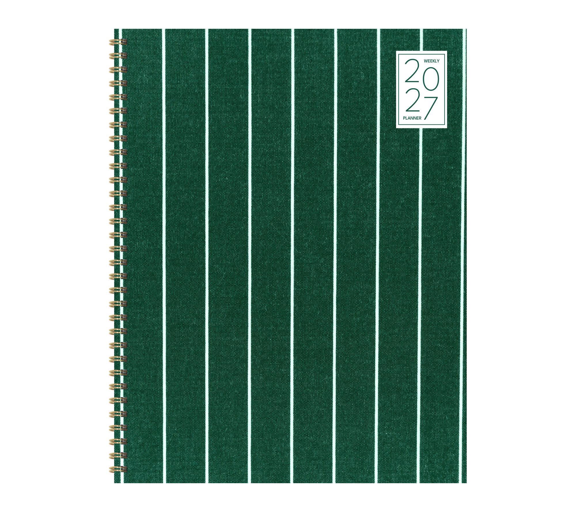 2027 On the Green Stripe Large Weekly Monthly Planner