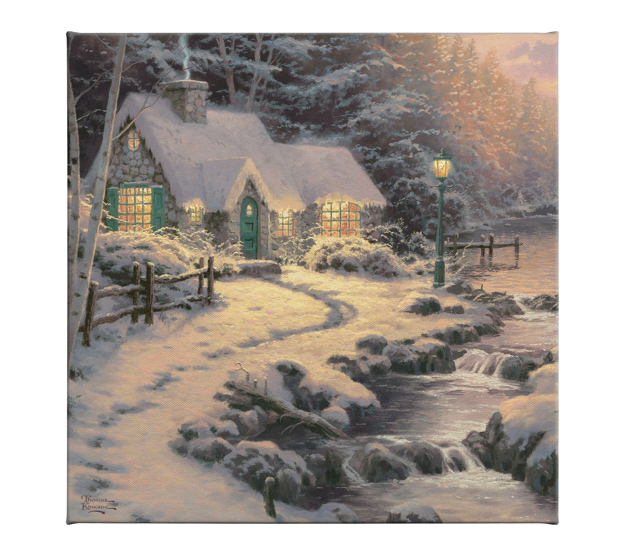 Thomas Kinkade Evening Glow - 14" x 14" GalleryWrap