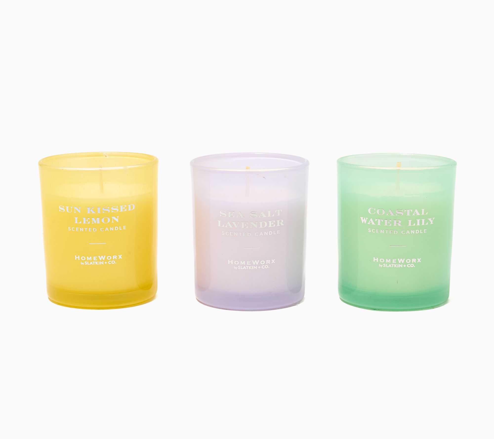 HomeWorx by Slatkin + Co. S/3 8oz Candles Discovery Set