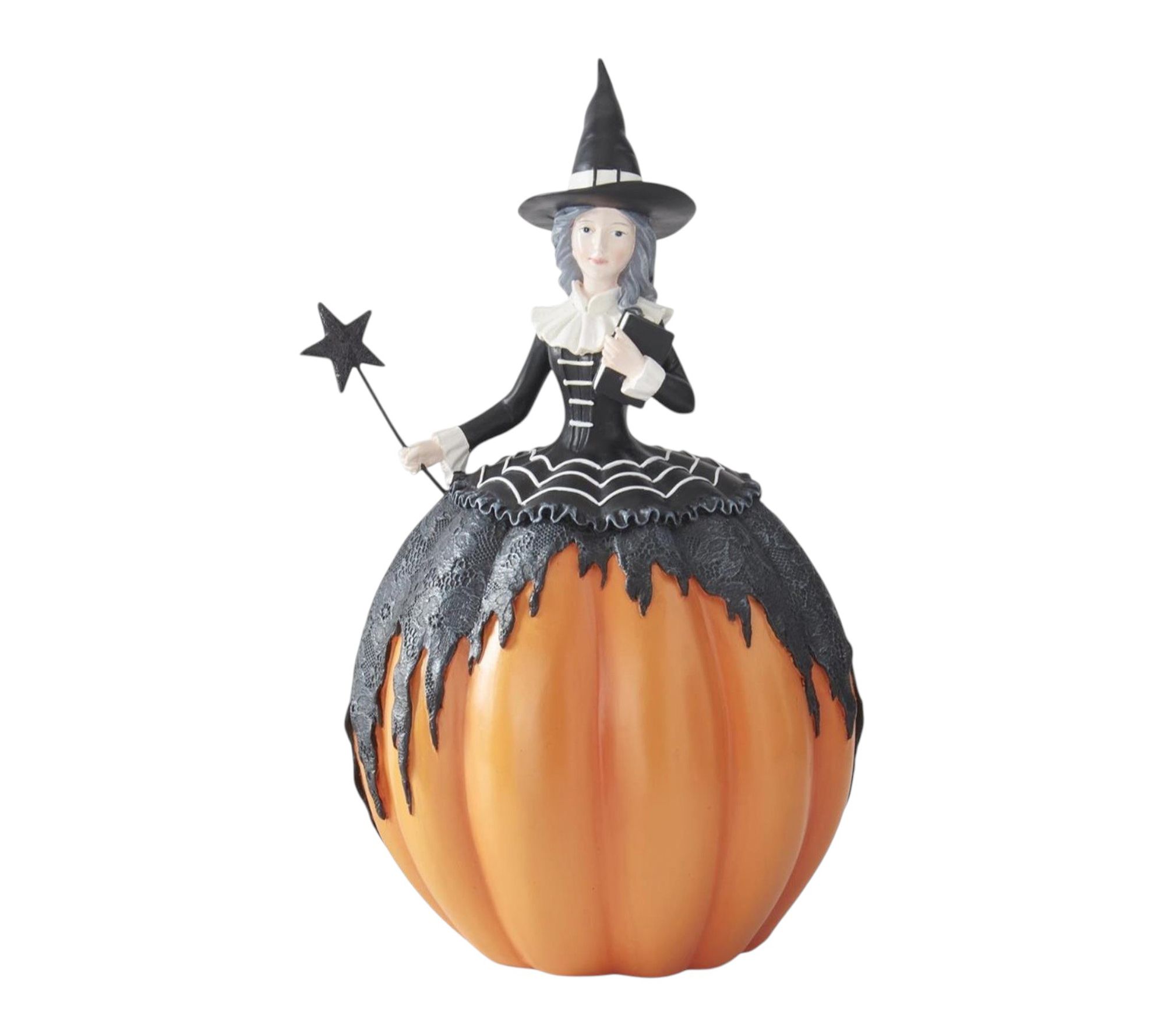 RC Home Decor -Witch in Pumpkin Halloween Figurines