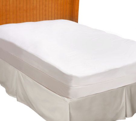 Allerease Advance Allergy Protection Mattress Pad, Queen, White, Sold by at Home