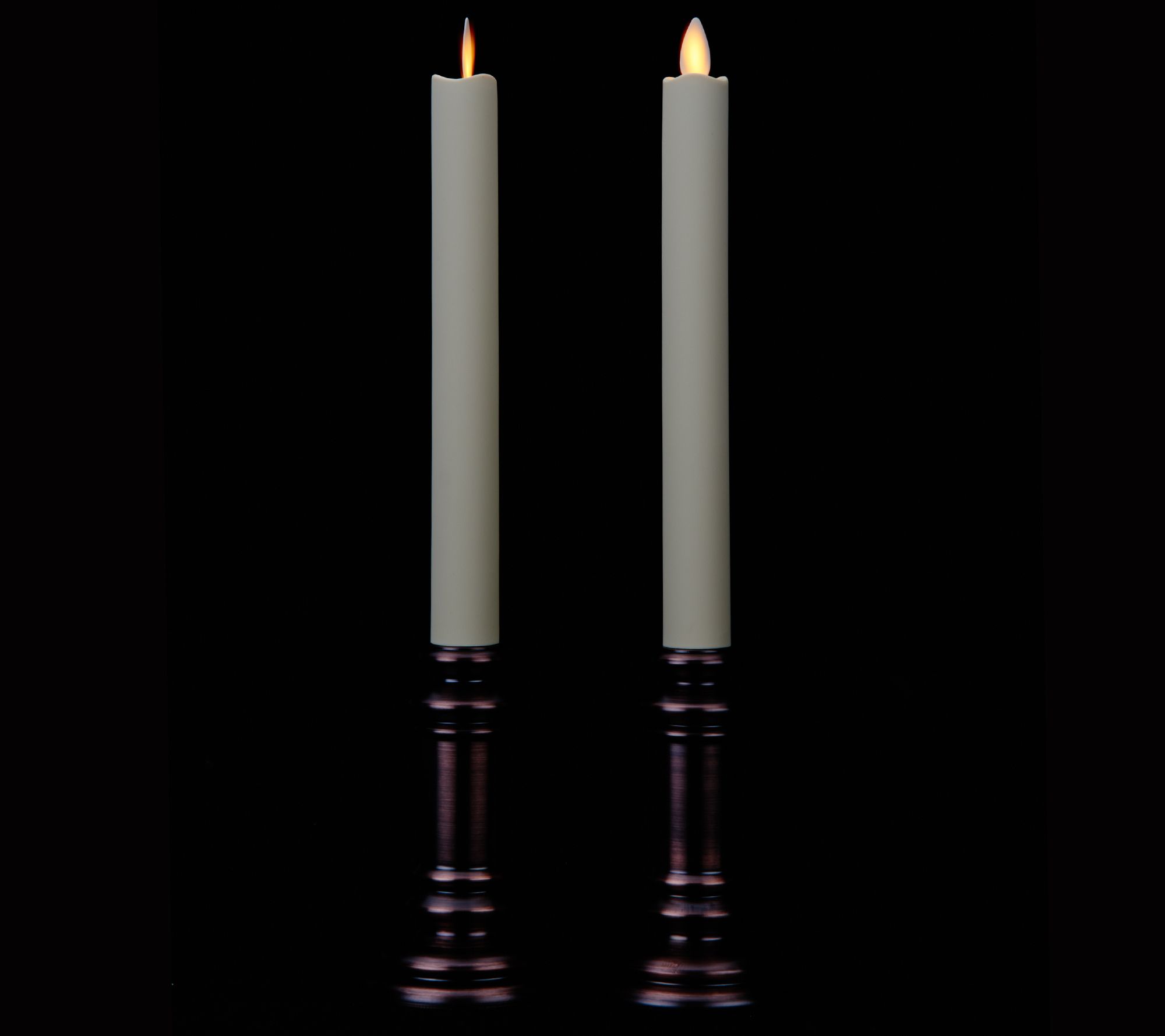 Luminara Set of 2 "Soft Touch" Flameless Window Candles with Remote
