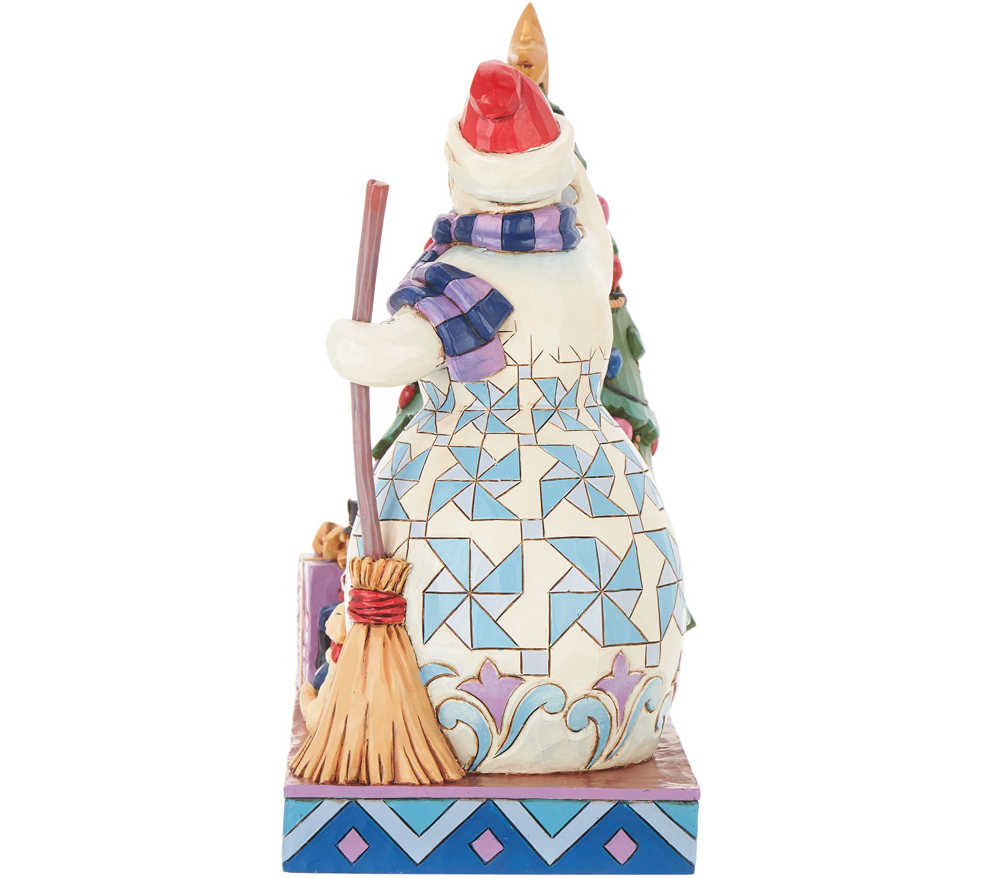 Jim Shore Heartwood Creek Double Sided Snowman with Christmas Tree