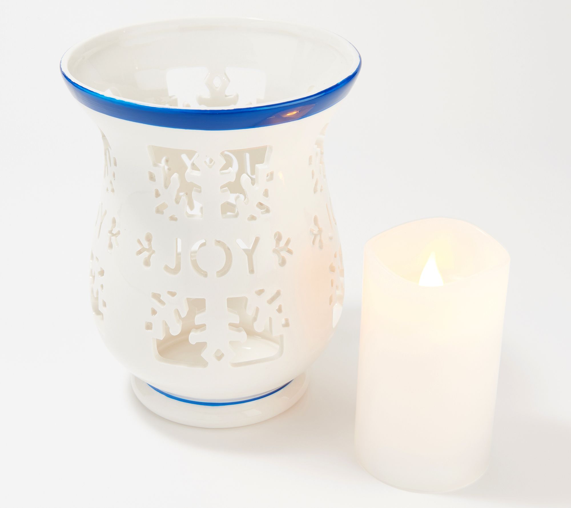 Lightscapes 18oz Glass Candle with Decorative Cloche 