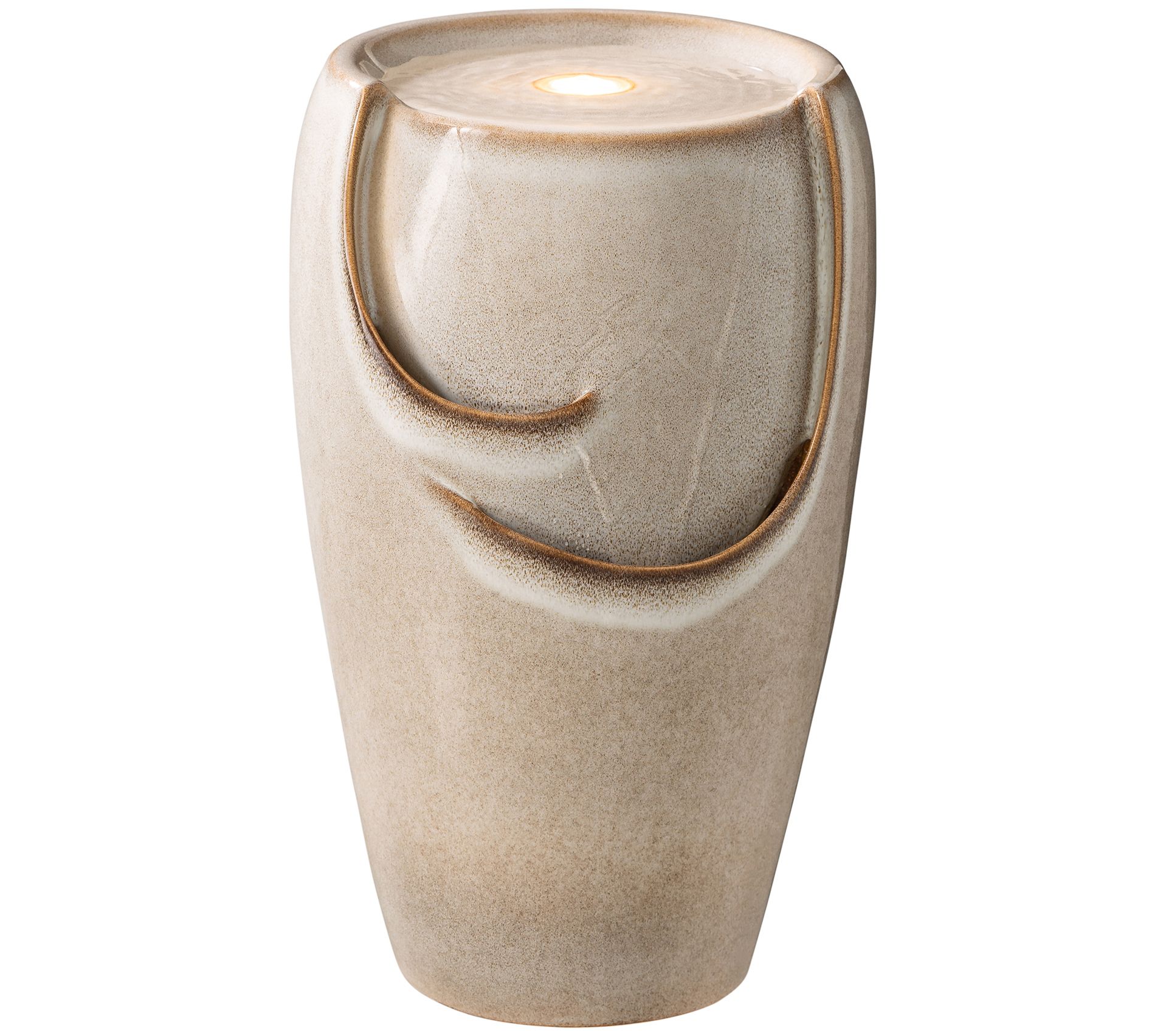 Glitzhome Calming Colors LED Lighted Fountain M edium