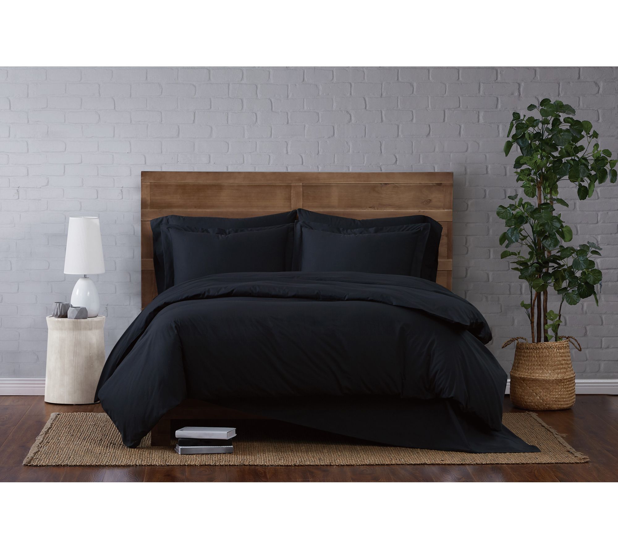 Cannon Solid Percale 3-Piece King Duvet Set