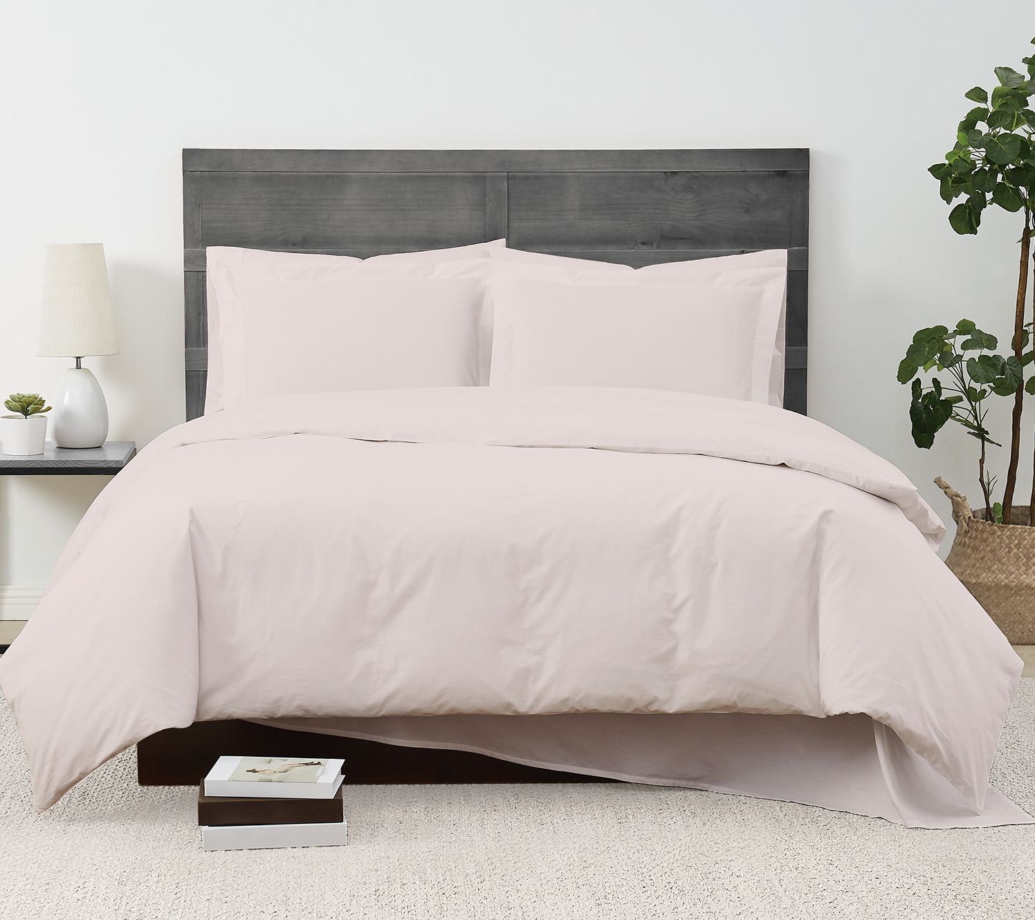 Cannon Solid Percale 3-Piece King Duvet Set