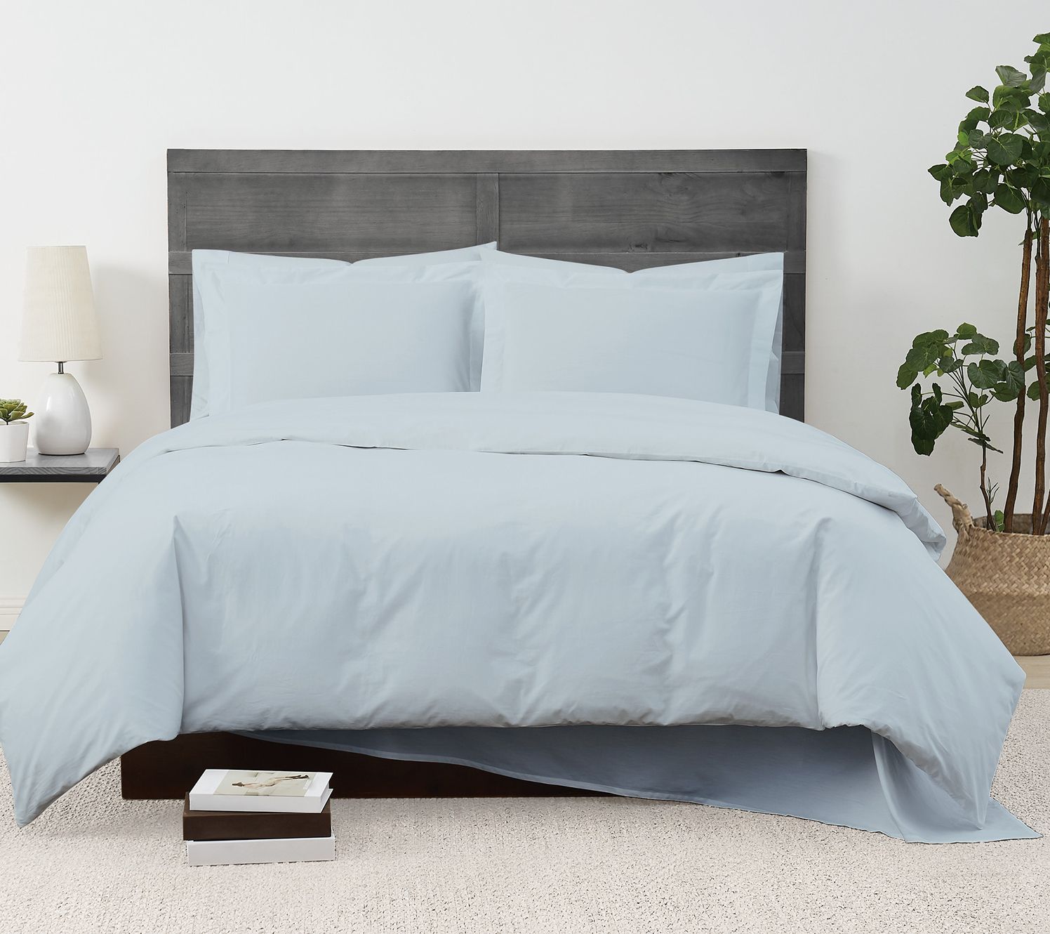 Cannon Solid Percale 3-Piece King Duvet Set
