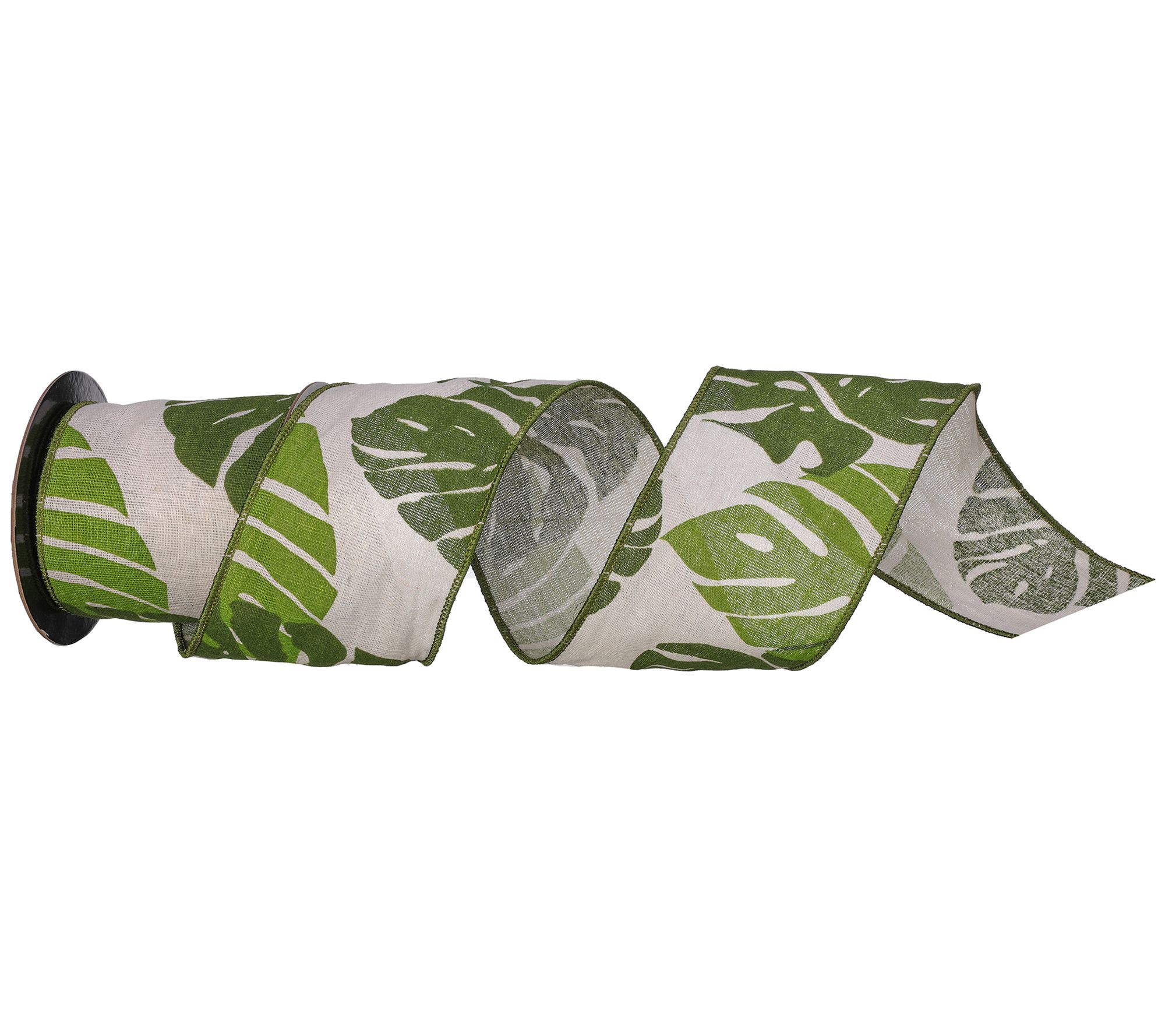 4" x 10 Yards Philodendron Ribbon by Valerie